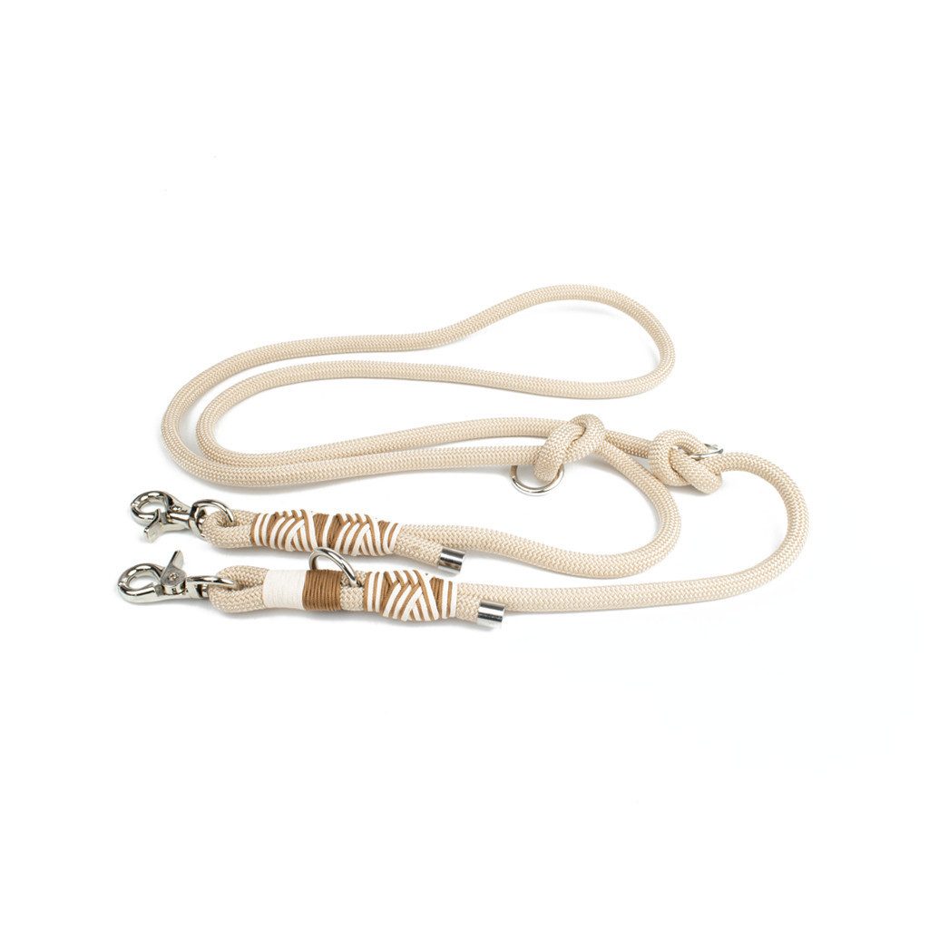 Tierluxe Hundeleine Cappuccino, Premium Tauleine für Hunde