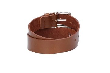 kiddybelts Ledergürtel Ledergürtel Kids 30mm in Cognac mit Dornschließe in Silber (KB11-640) sehr weiches Vollrindleder