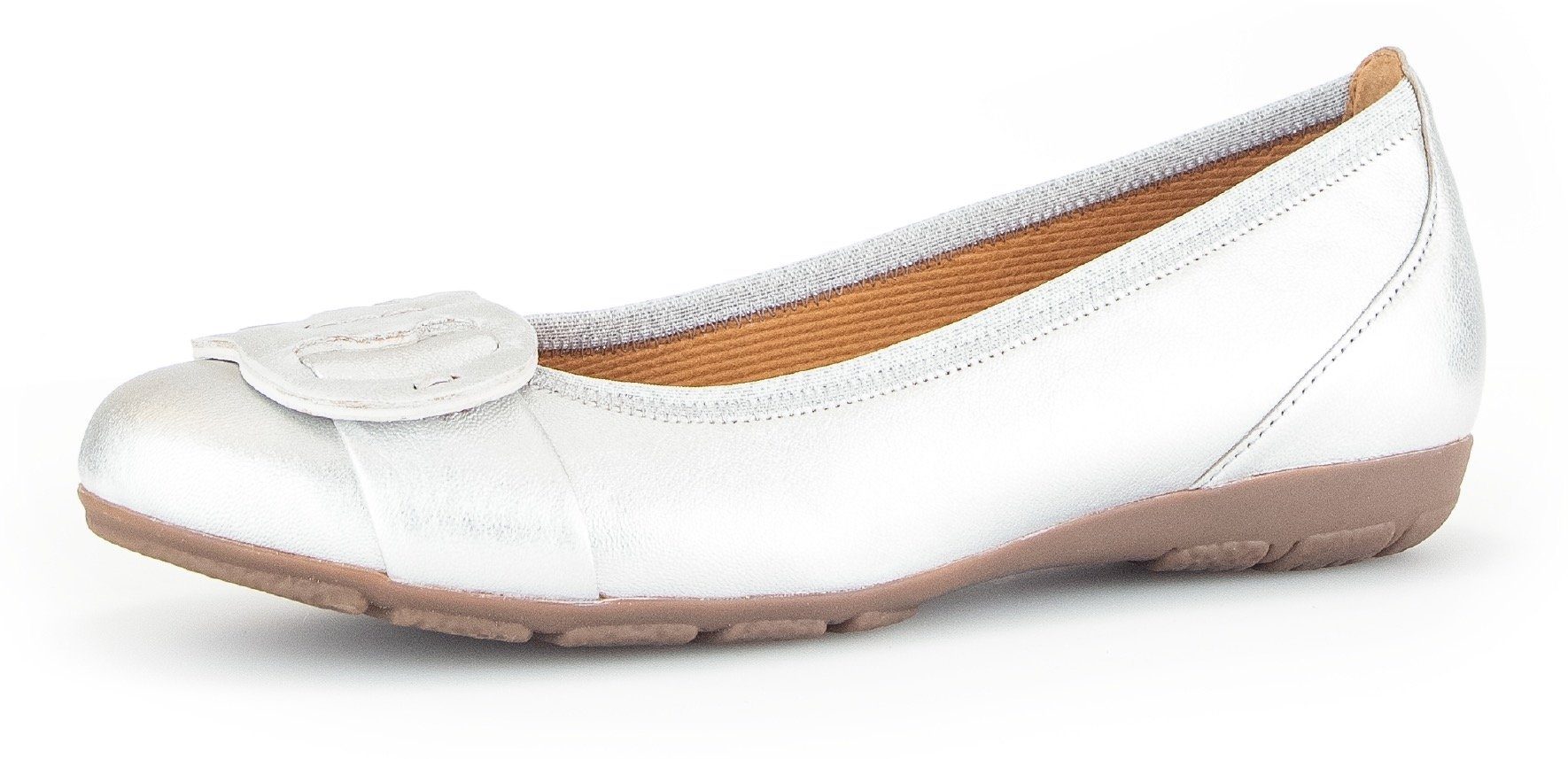 Gabor Ballerina Flache Schuhe, Slipper mit Hovercraft Luftkammern-Laufsohle