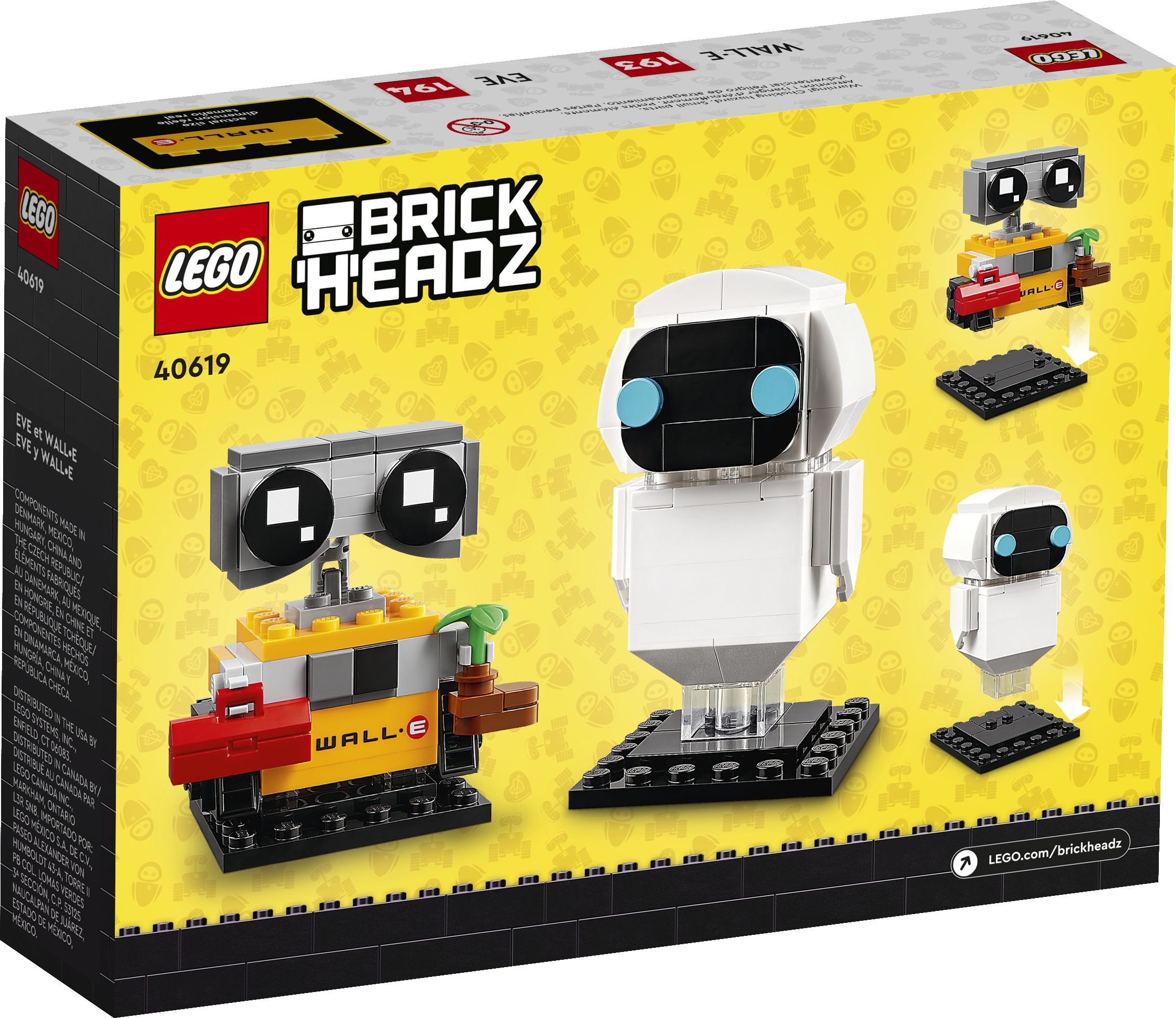 LEGO® LEGO® BrickHeadz EVE und WALL•E - 40619 NEU! Teile 155x Spielbaustein günstig online kaufen
