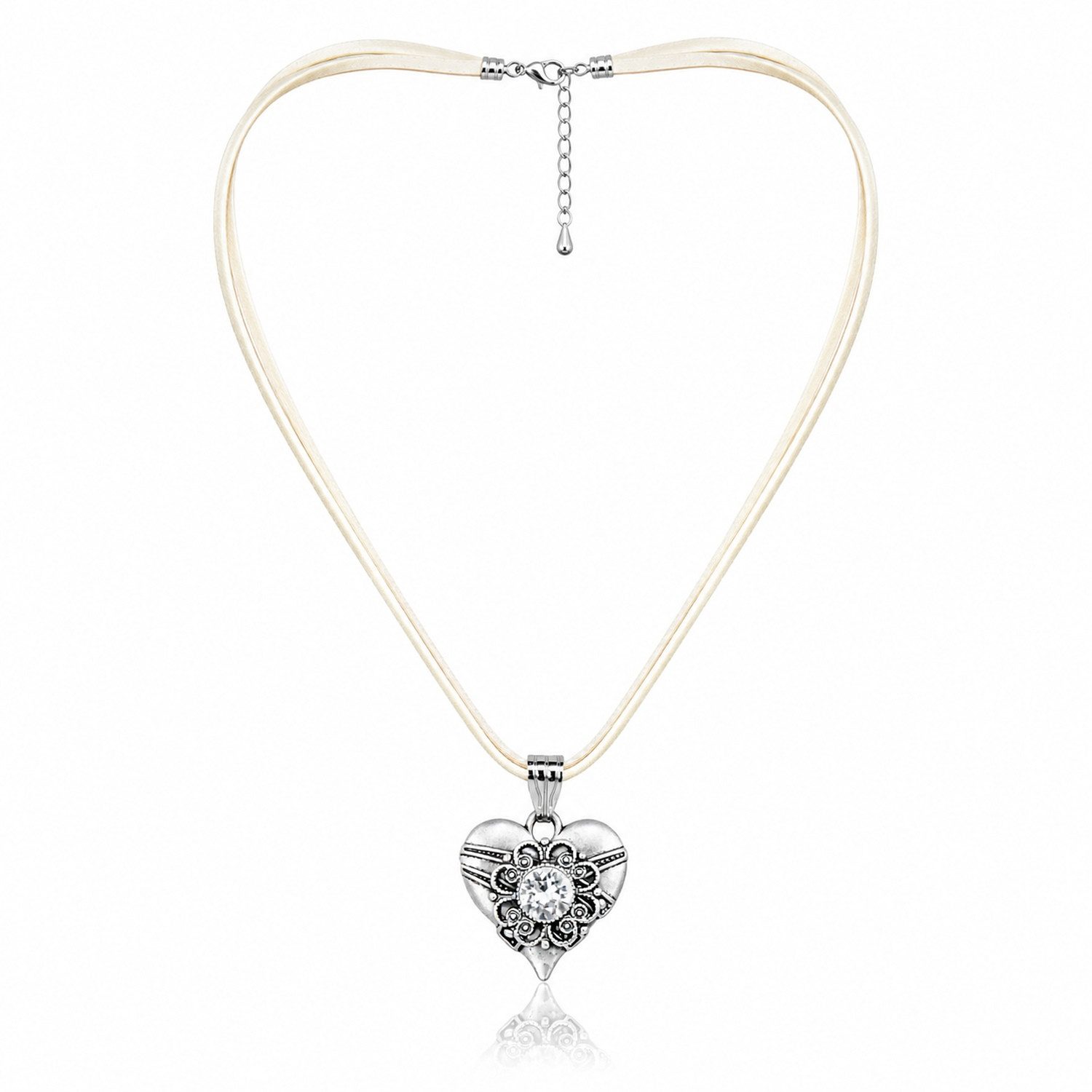 LUISIA® Kette mit Anhänger LUISIA® Halskette "Paula" mit Kristallen von Swarovski® (inkl. Schmuckbox) – Bild 3 von 5