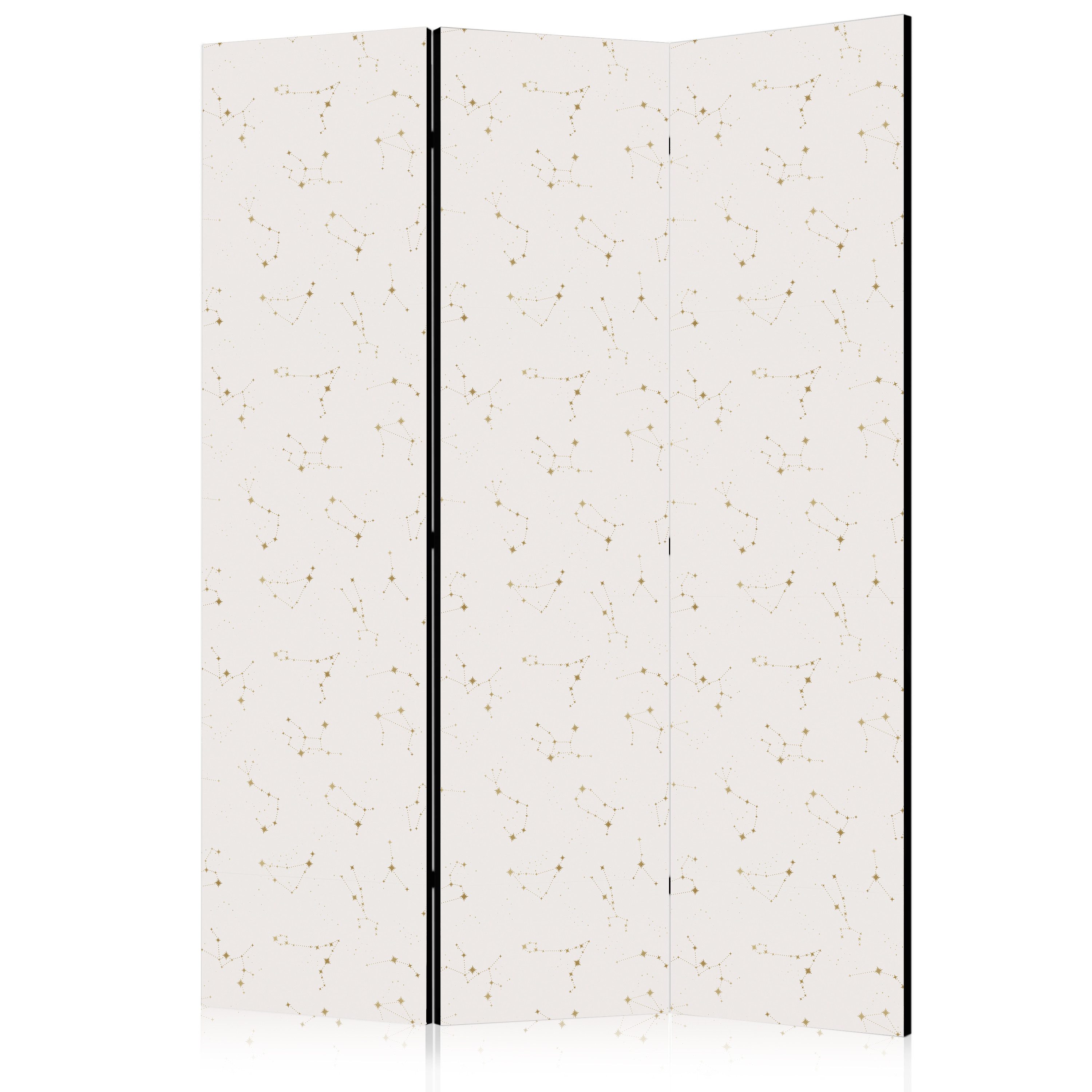 Muralo Paravent 3-teilig Raumteiler klappbar Sterne im Boho-Stil (Packung, 1 St., 135x172 cm), 3 Varianten, für das Schlafzimmer, das Wohnzimmer