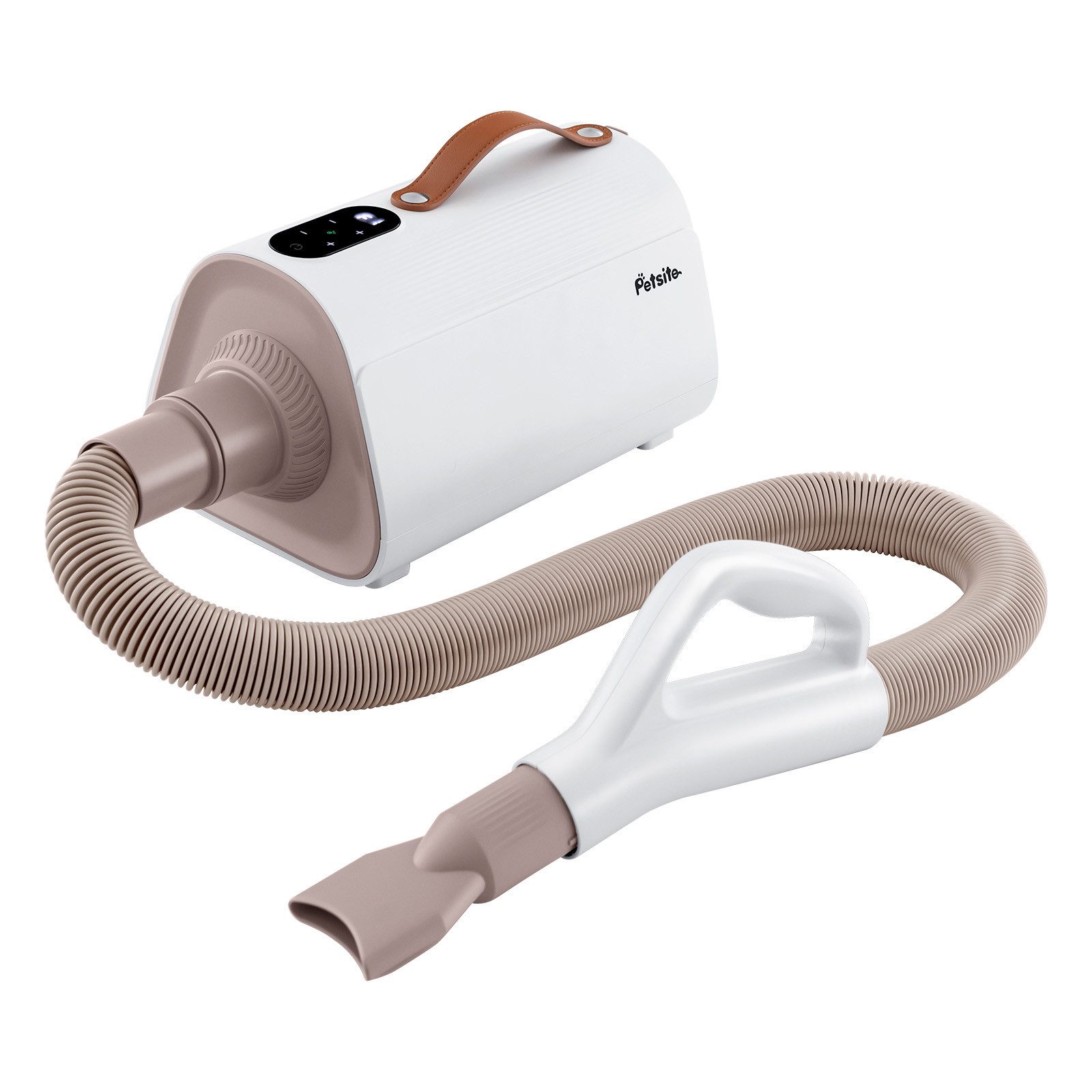 COSTWAY Hundeschermaschine Hundetrockner, ausziehbar Schlauch, 5 Stufen