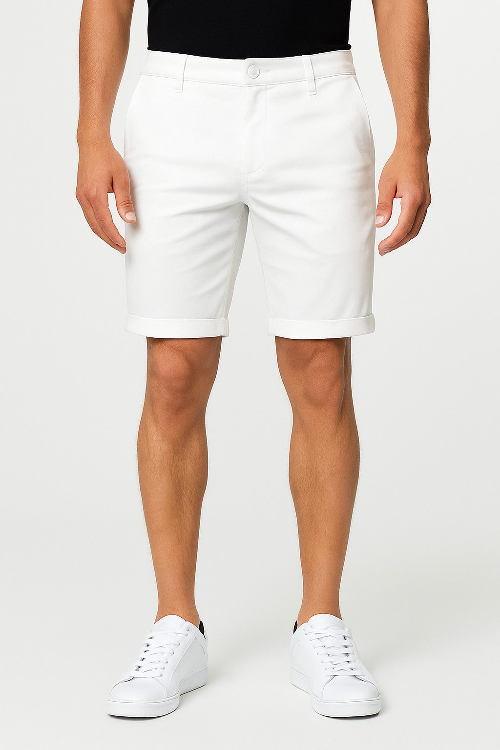 Smith & Solo Chinoshorts Kurze Hosen Herren, Baumwolle Shorts Männer Sommer Elasthan, Bermuda, Casual