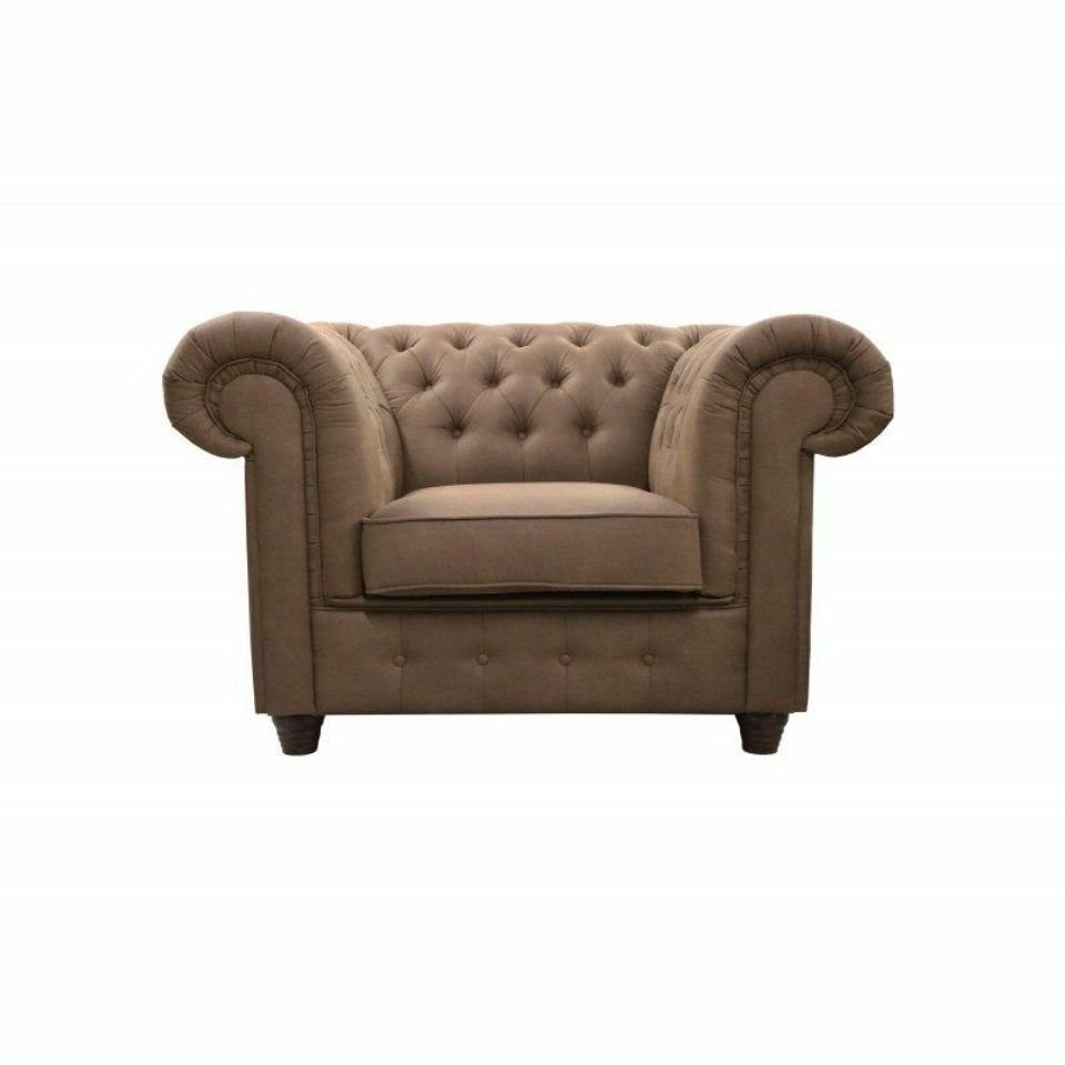 JVmoebel Sessel, Chesterfield Club Lounge 1 Design Cambridge Sitzer Chair Polster Sessel Fernseh