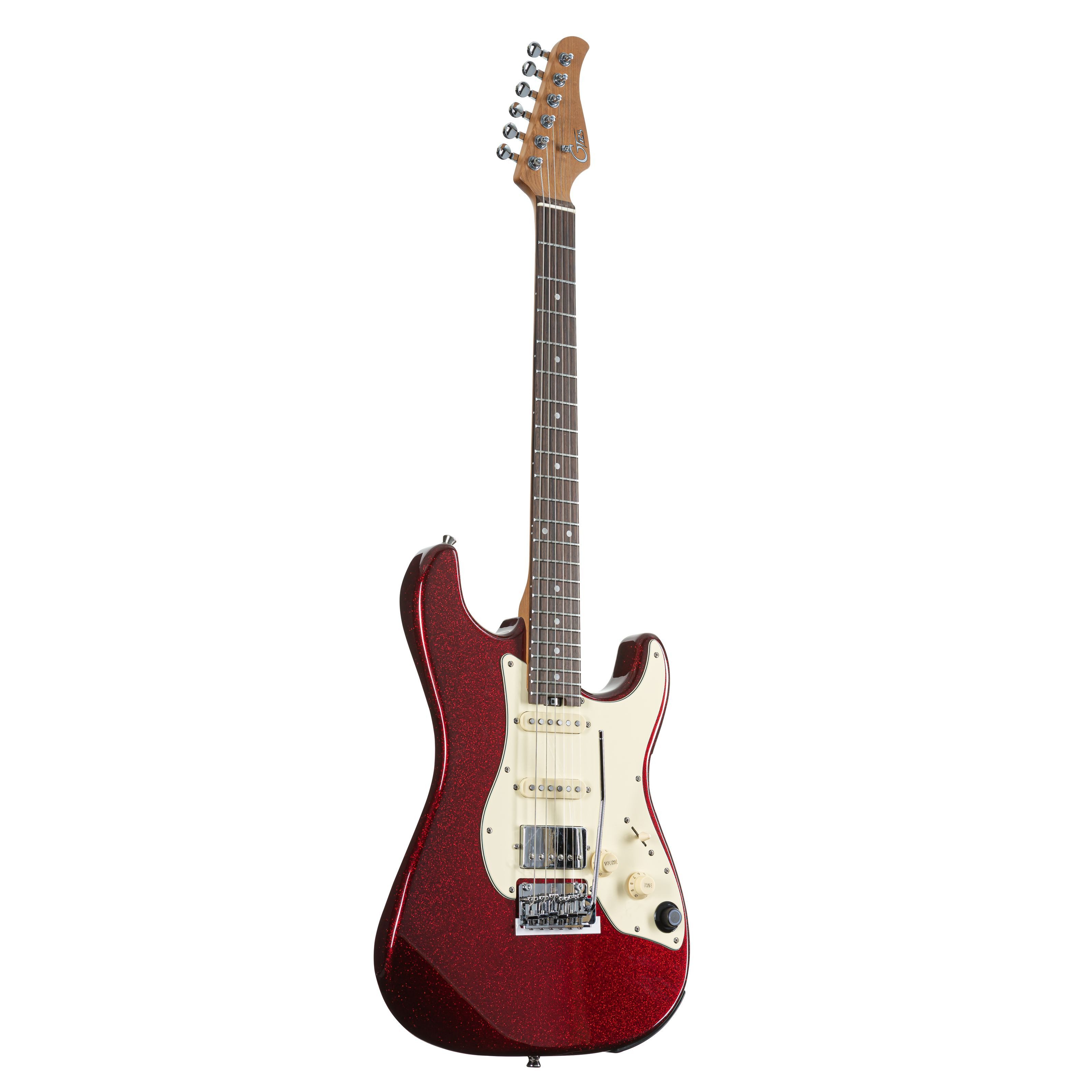 Mooer Audio E-Gitarre, E-Gitarren, ST-Modelle, GTRS Standard 800 Intelligent Guitar Metal Red - E-Gitarre