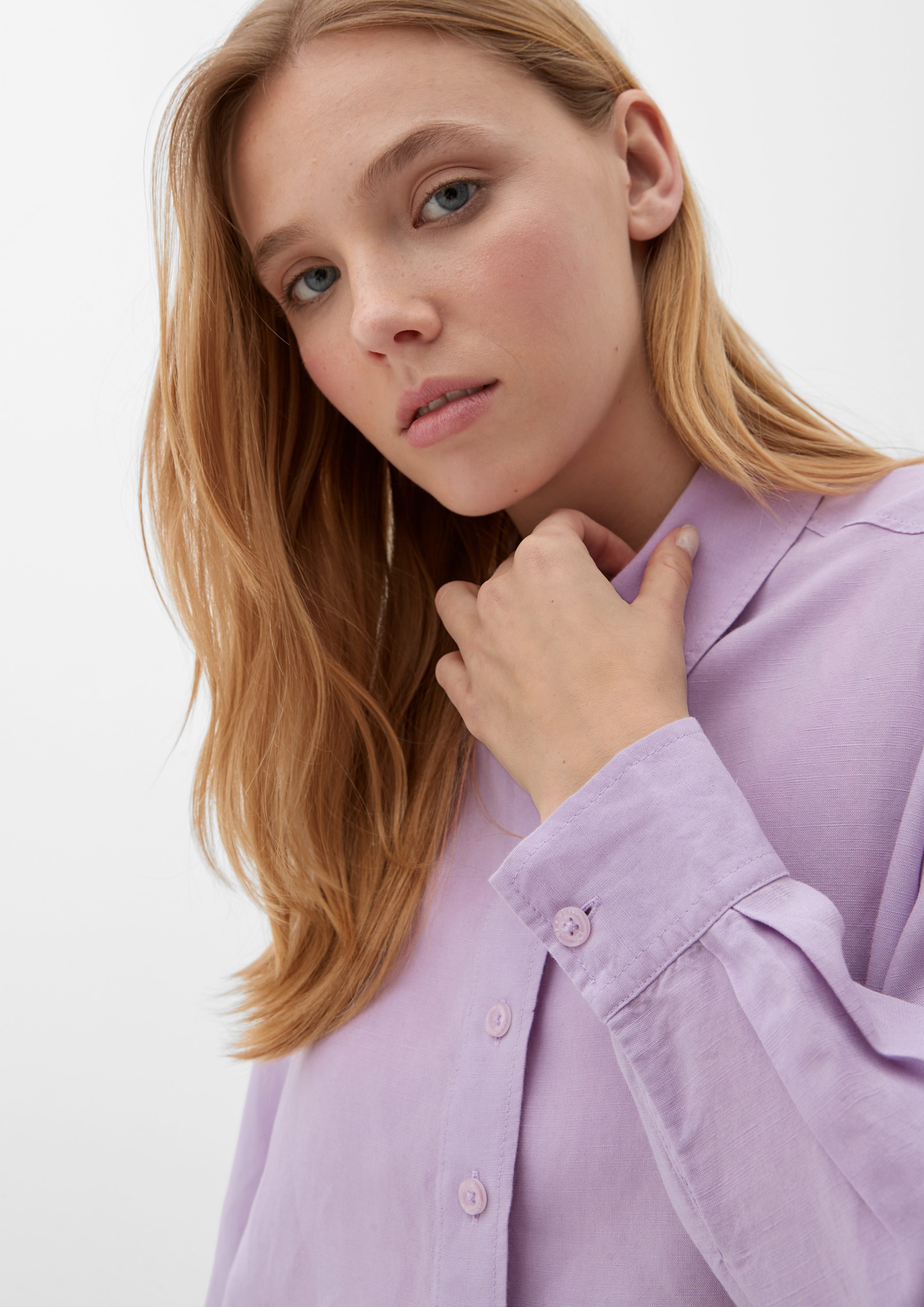 QS Langarmbluse Bluse im Boxy-Schnitt günstig online kaufen