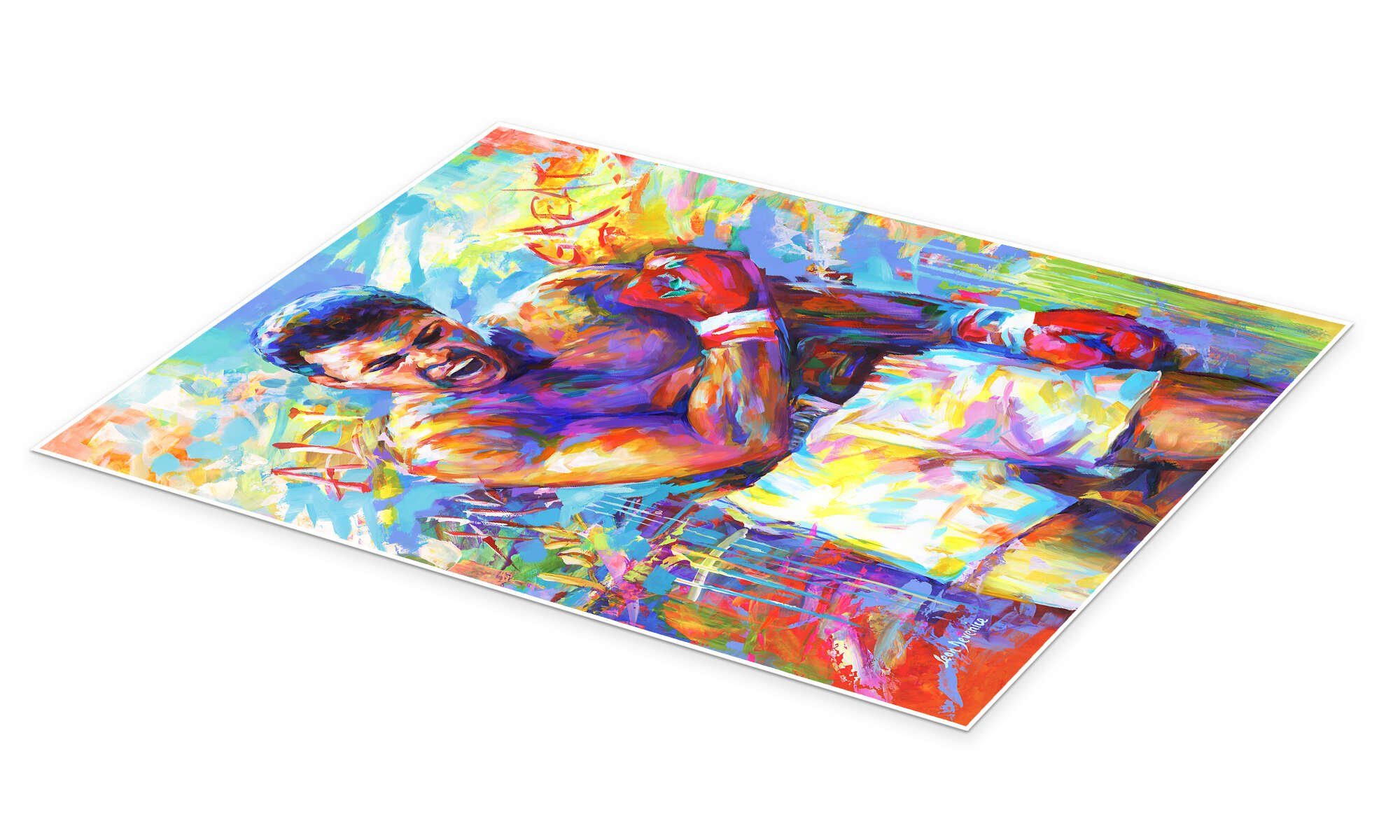 Posterlounge Wandbild Muhammad Ali, Leon Devenice, erhältlich als Poster, L günstig online kaufen