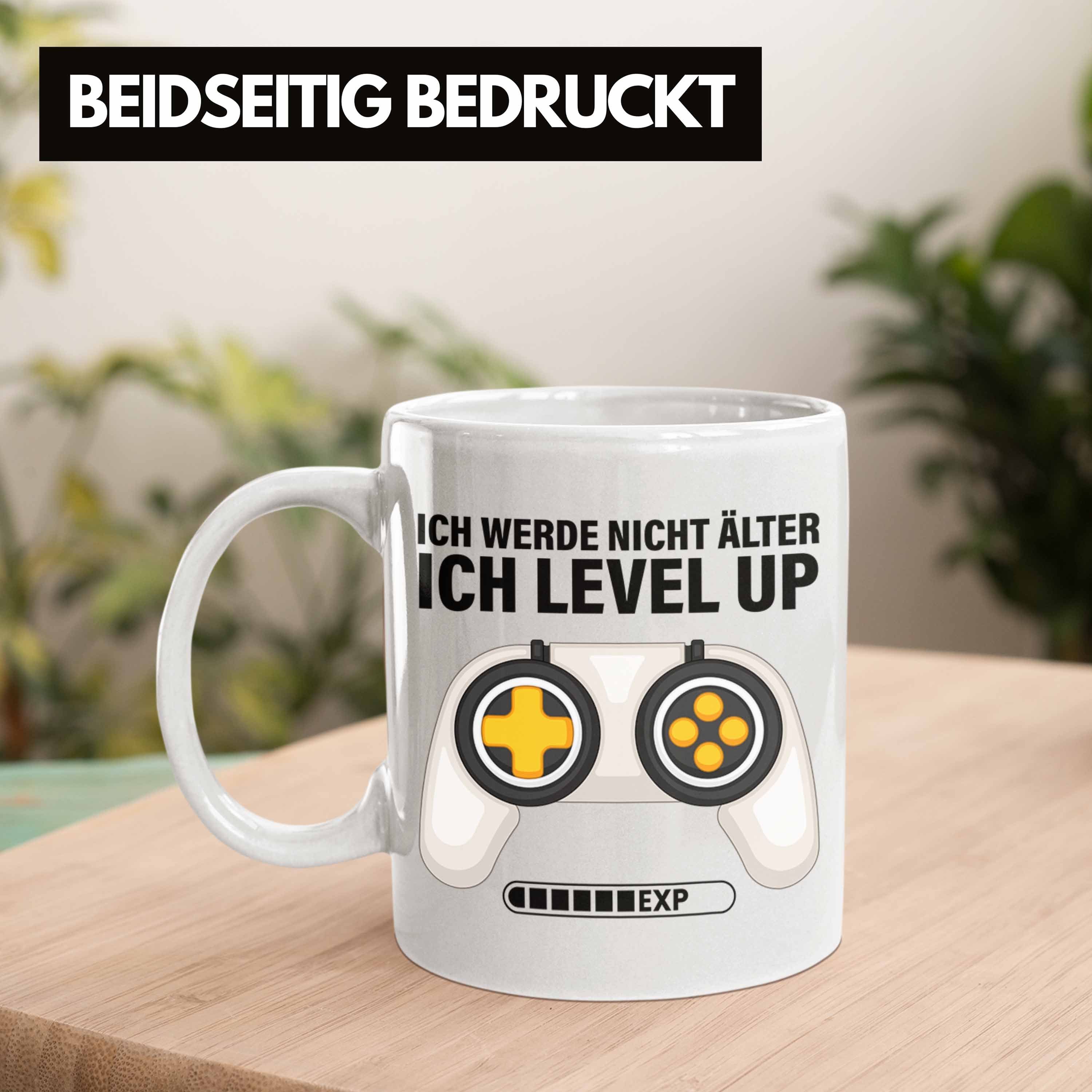 Trendation Tasse Trendation Älter Geburtstag Up Werde Nicht Gaming für Geburtstagsgeschenk Tasse Level Geschenk Weiss Zocker Ich - Gamer Ich Geschenkidee