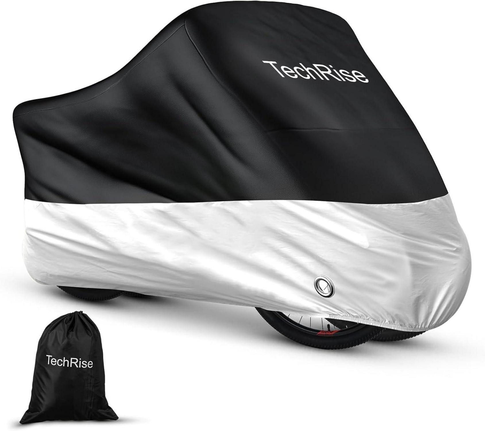 Fahrradschutzhülle Fahrradabdeckung wasserdicht 210D Oxford 220x110x95 cm silbrig