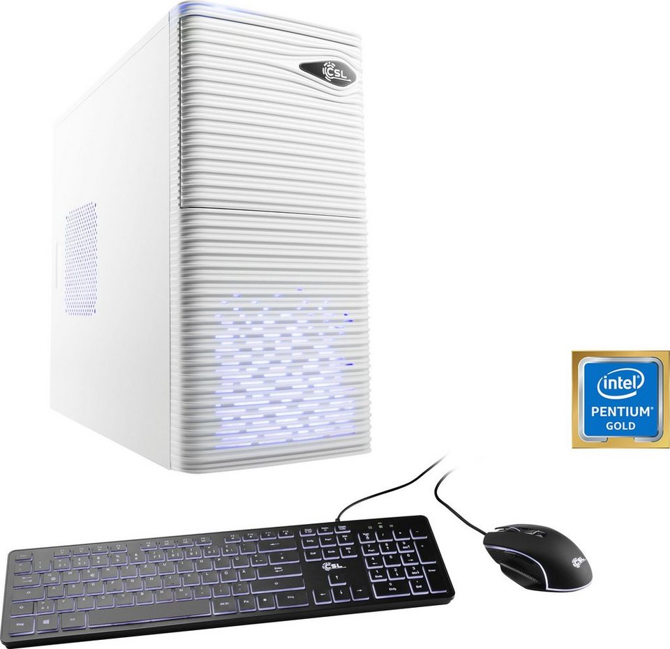 CSL Speed V21110 PC (Intel® Pentium Gold G6400, 16 GB RAM, 1000 GB SSD,  Luftkühlung)