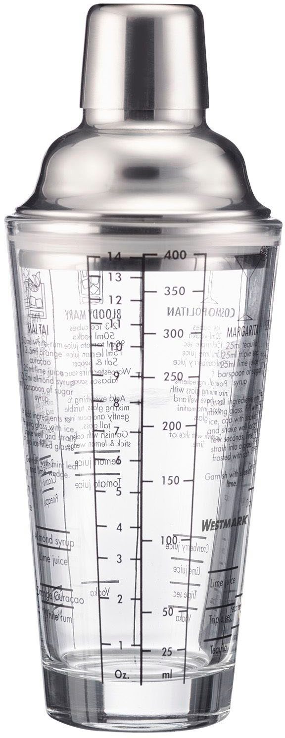 WESTMARK Cocktail Shaker Sam, Glas, 400 ml