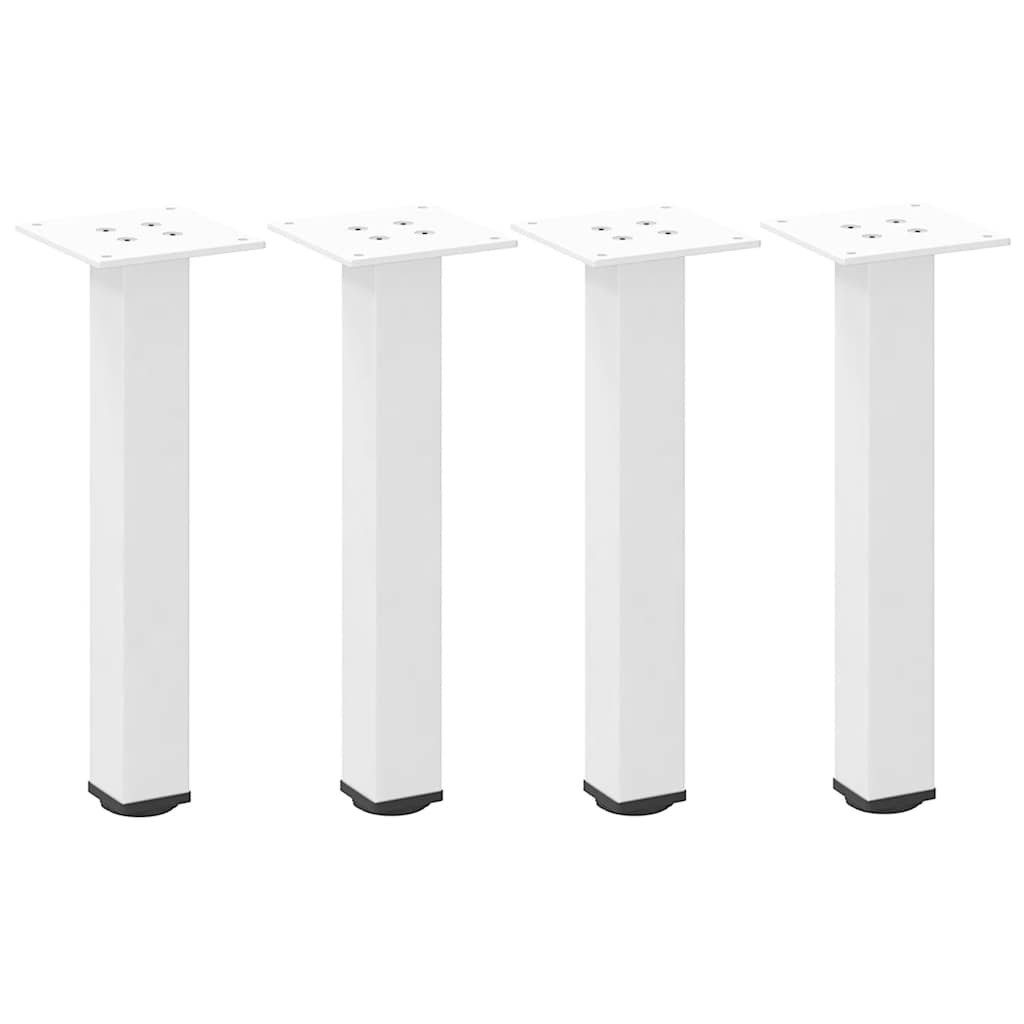 vidaXL Tischbein Couchtischbeine 4 Stk. Weiß 30-32 cm Stahl günstig online kaufen