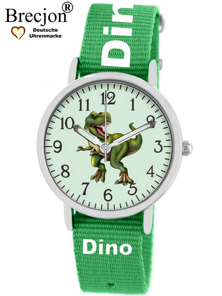 Brecjon Quarzuhr Kinder Armbanduhr Dino Glow Wechselarmband 5ATM, Mix und Match Design - kostenloser Versand