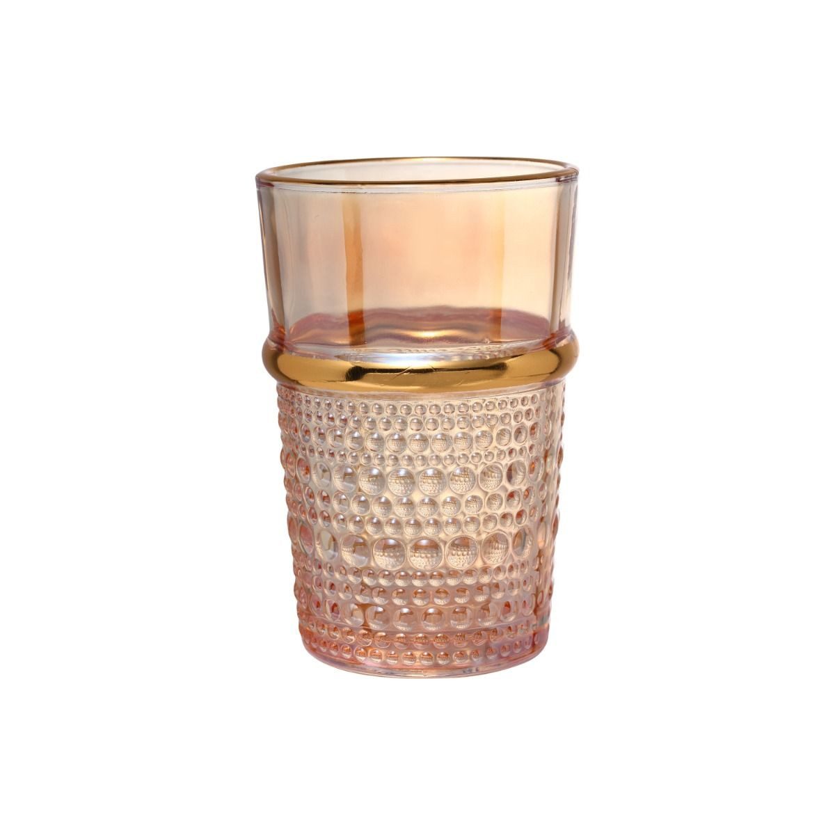 Bricard Стекло-Set Haza Trinkgläser Softdrinkgläser Стаканы для виски 200ml 12er-Set, 12-tlg., goldene Akzente