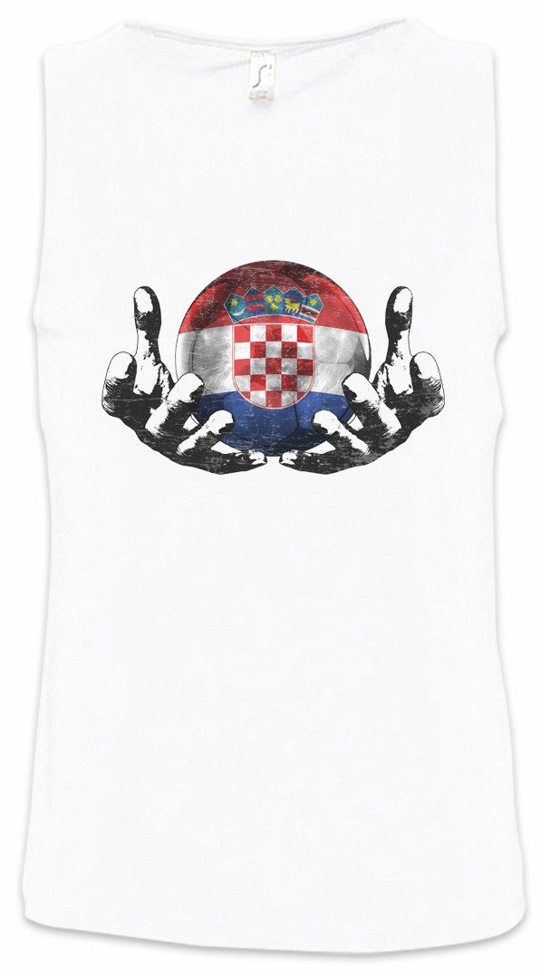 Urban Backwoods Tanktop Croatia Football Magic Ball Ärmelloses T-Shirt Kroatien Kroatisch Kroatische Fahne Croatian Fußball