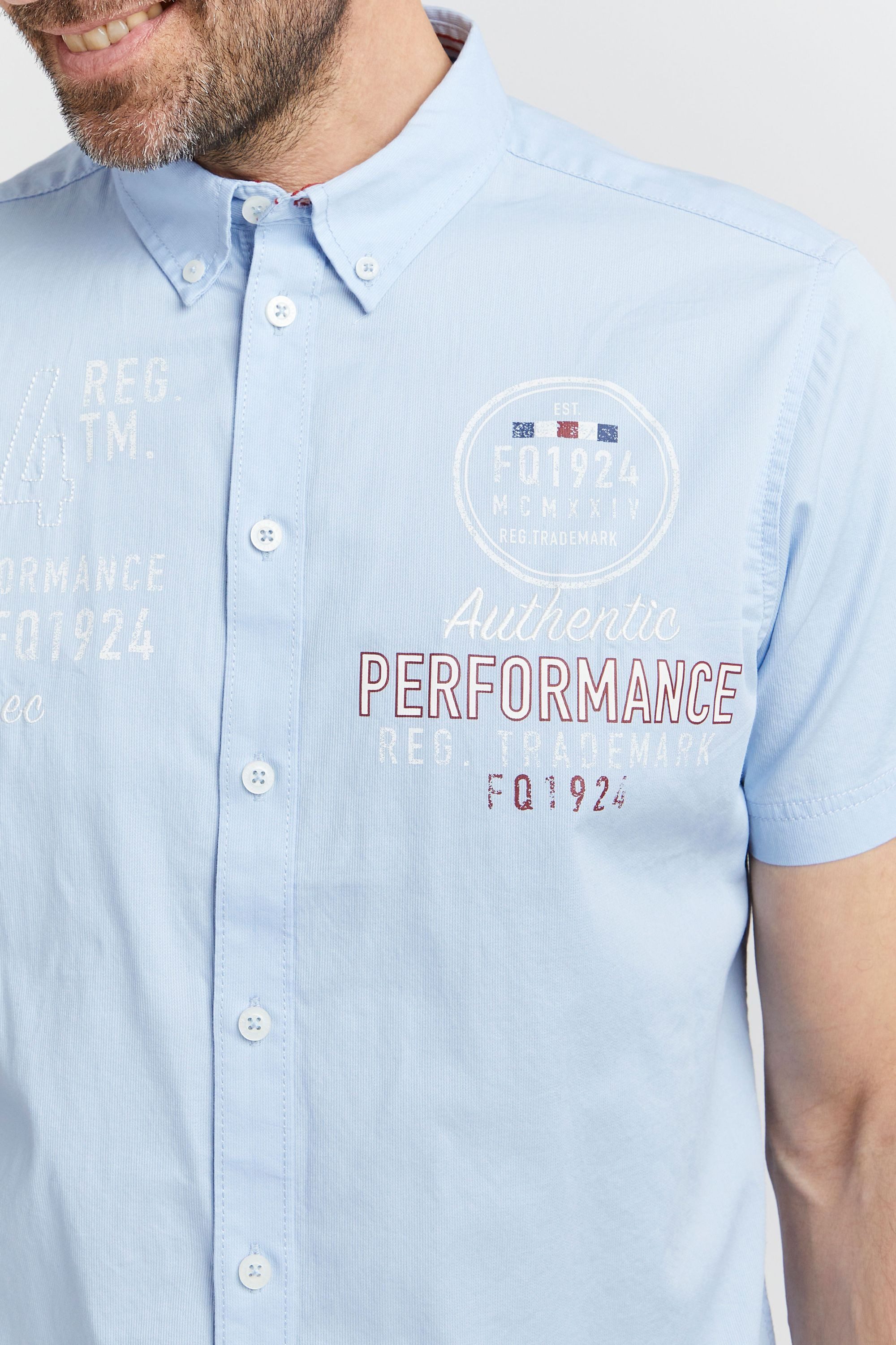 FQ1924 Kurzarmhemd FQRontus Modisches Hemd