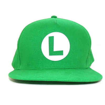 Nintendo Baseball Cap »Nintendo - Green Snapback with Luigi Logo Cap NEU COOL«