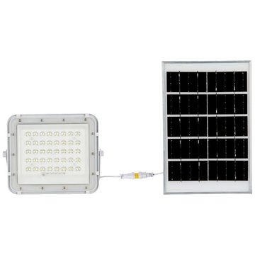 V-TAC LED Solarleuchte V-TAC VT-80W 7841 LED-Flutlichtstrahler, Solarmodul 10 W Kaltweiß We