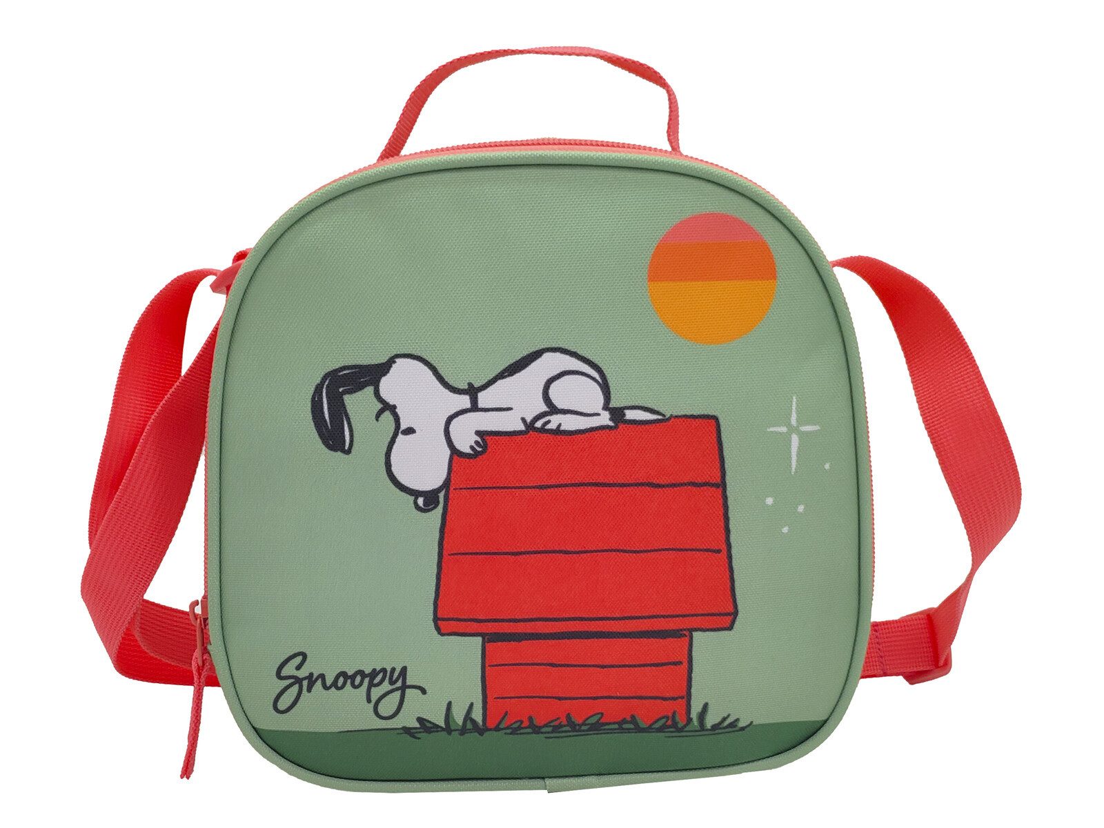 Snoopy Kinderrucksack Schulset 3 tlg Trolley Rucksack Etui Lunchbag Schule 43 cm (3-tlg)
