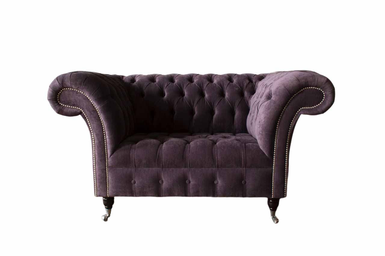 Elegant Klassisch Sessel Chesterfield-Sessel, Chesterfield Design Wohnzimmer JVmoebel