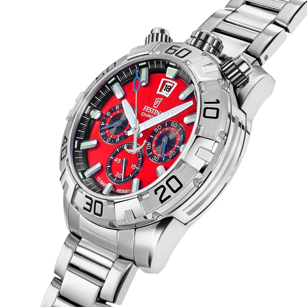 Festina Chronograph The Originals/Diver F20743/5, Quarzuhr, Armbanduhr, Herrenuhr, Edelstahlarmband, analog, Tag