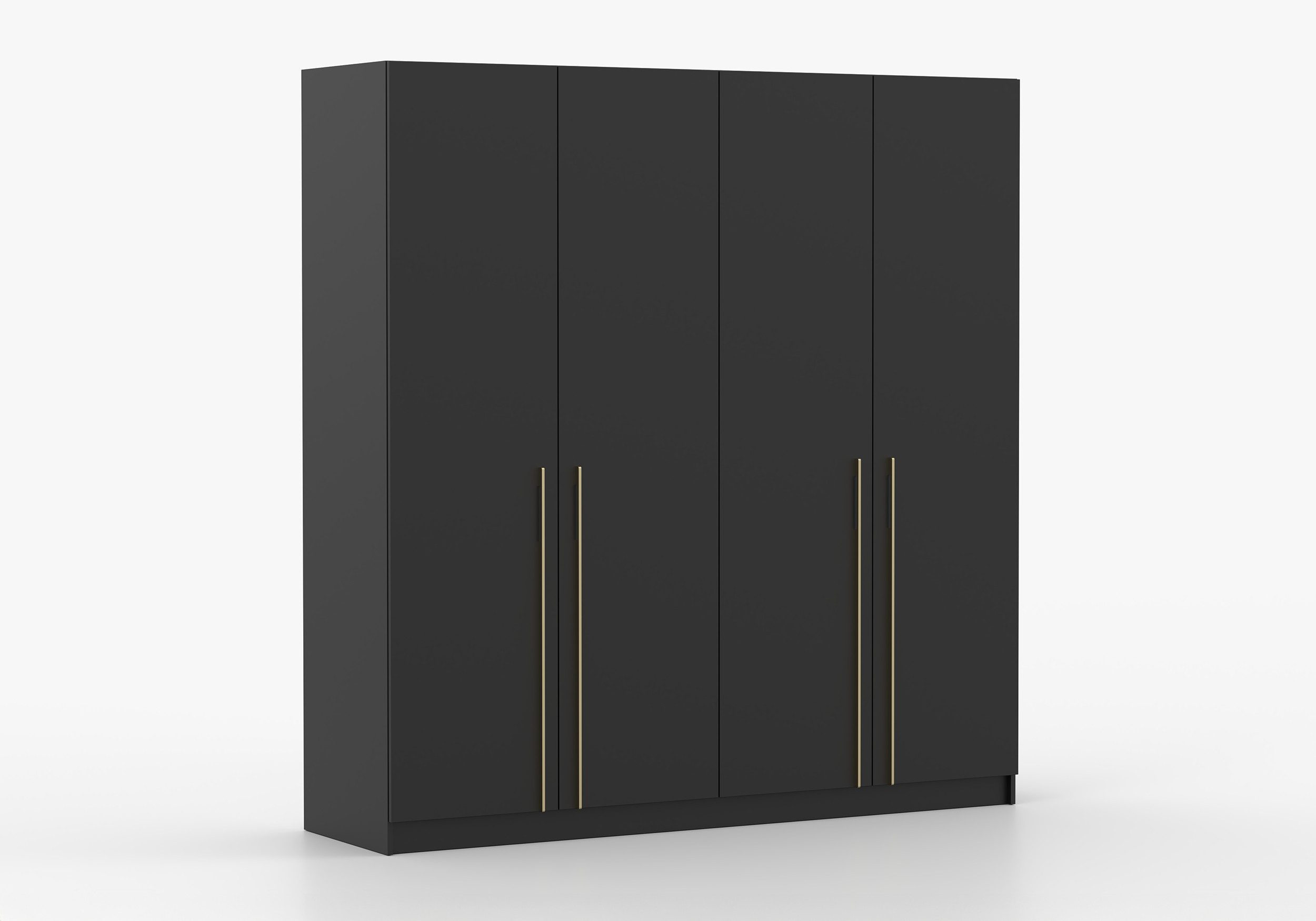 MOEBLO Drehtürenschrank Glamy 4D (Moderner 4-türiger Kleiderschrank mit vie günstig online kaufen