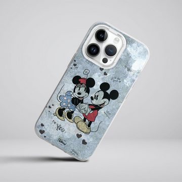 DeinDesign Handyhülle Disney Mickey & Minnie Mouse Vintage Mickey&Minnie In Love, Apple iPhone 14 Pro Silikon Hülle Bumper Case Handy Schutzhülle