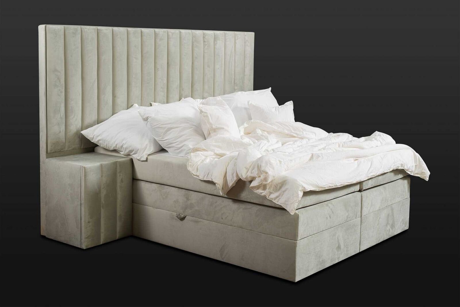 JVmoebel Schlafzimmer-Set Luxus Schlafzimmer Nachttisch Betten Bett 3tlg Komplett Set Design, (3-St., 1x Bett + 2x Nachttisch), Made in Europa