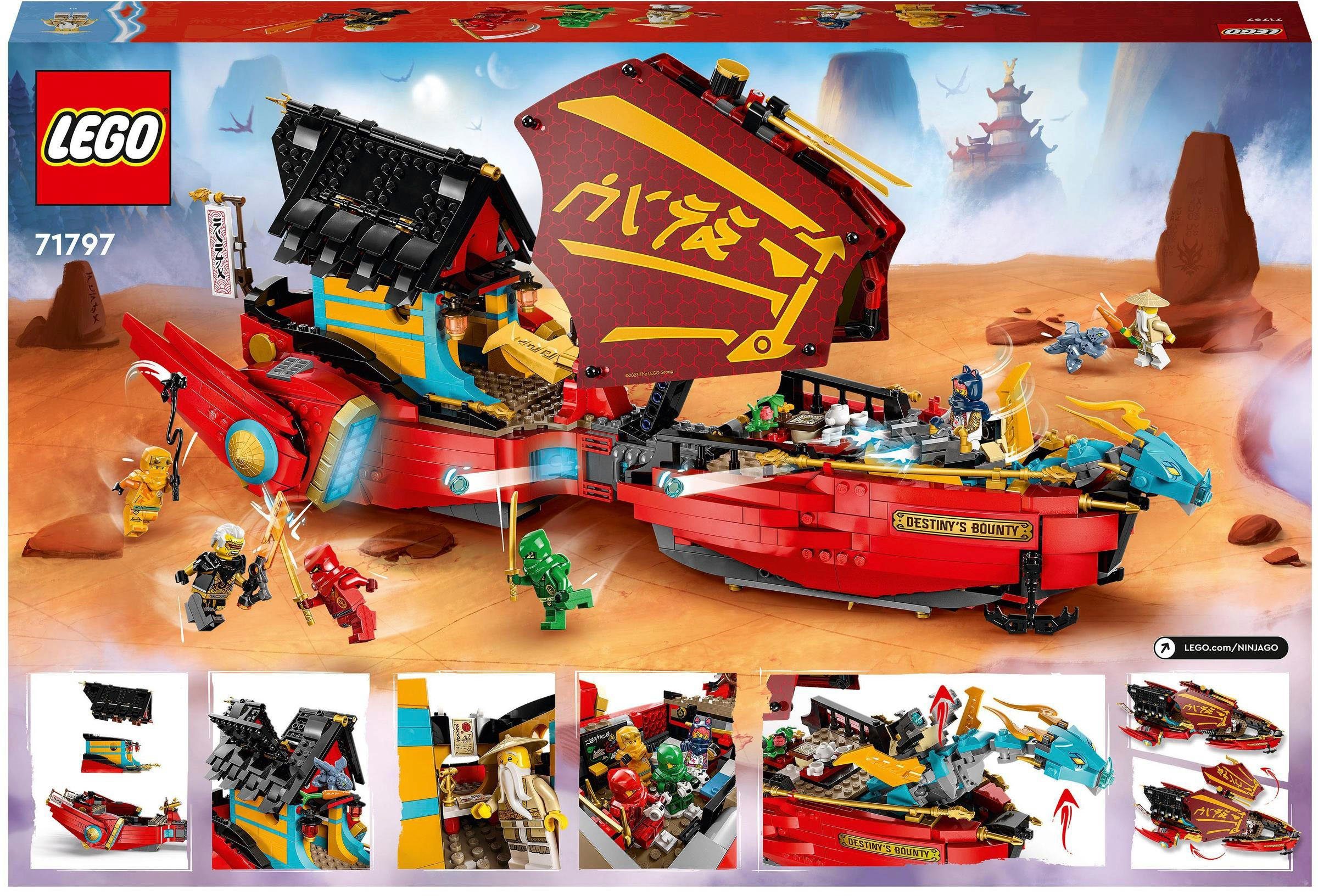 LEGO® Konstruktionsspielsteine Ninja-Flugsegler der in St), Zeit im Europe LEGO® (1739 Wettlauf (71797), Made mit NINJAGO