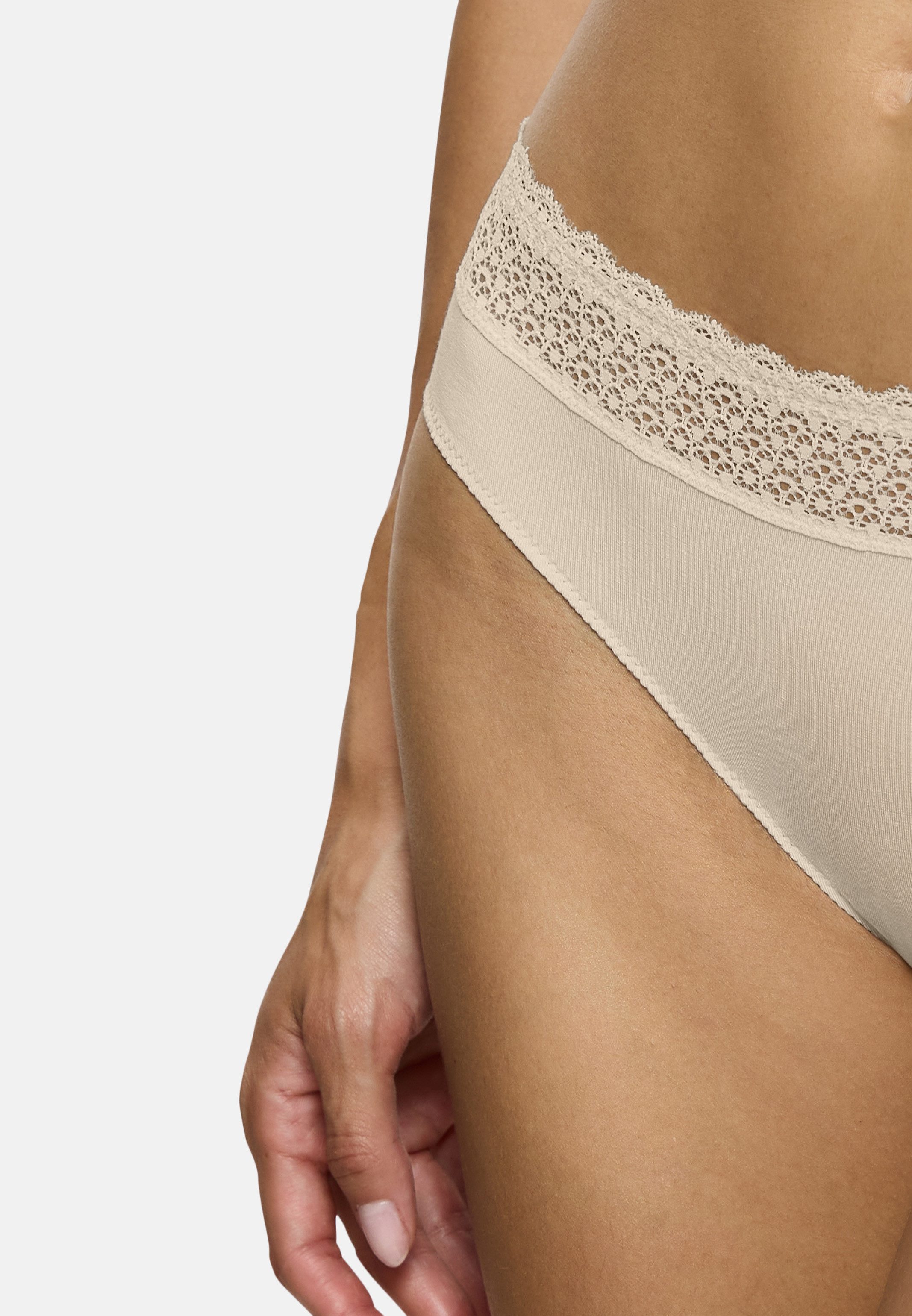 Triumph Tai-Slip 6er Pack Feel of Modal (Spar-Set, 6-St) Tai Slip - Atmungsaktiv - Eleganter Spitzenbund am Taillenrand