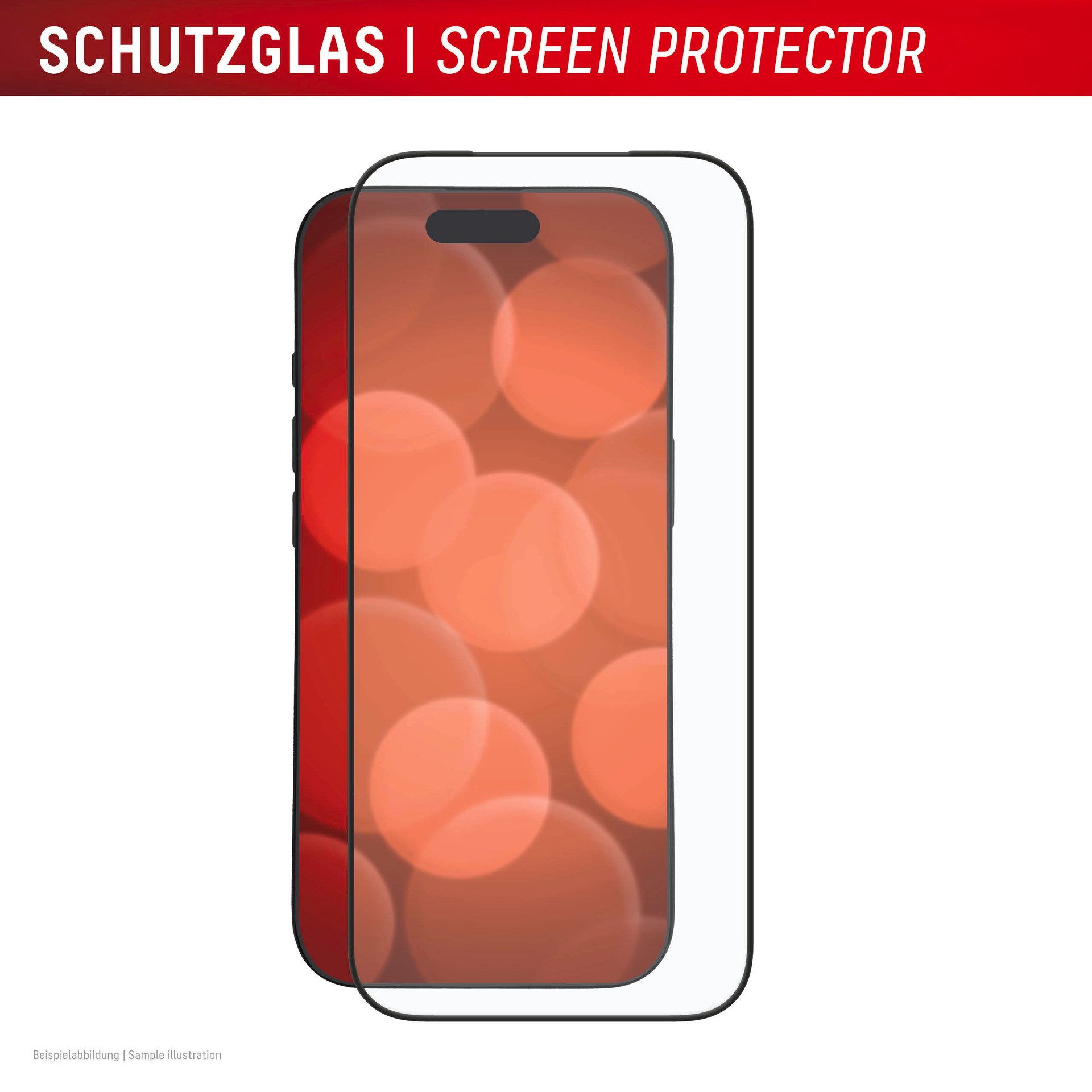 Displex Displayschutzglas Premium Glass Screen Protector mit EASY-ON MountMaster für Apple iPhone 17 Pro, Displayschutzfolie, Schutzfolie, Bildschirmschutz, kratz- & stoßfest
