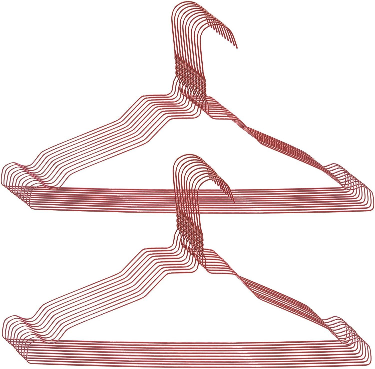 RSR Hangers Kleiderbügel Drahtbügel Metall Rot günstig online kaufen