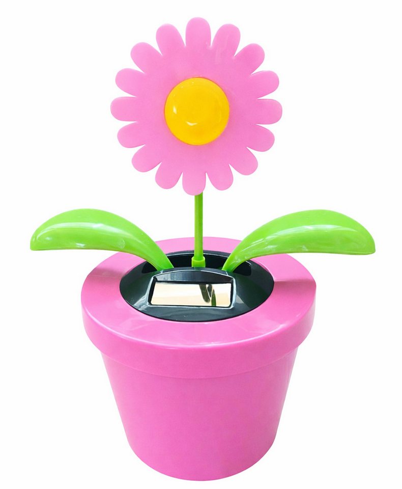 Ebaxx Dekofigur XXL 28 cm Wackelblume Wackelfigur Solar Blume Deko groß