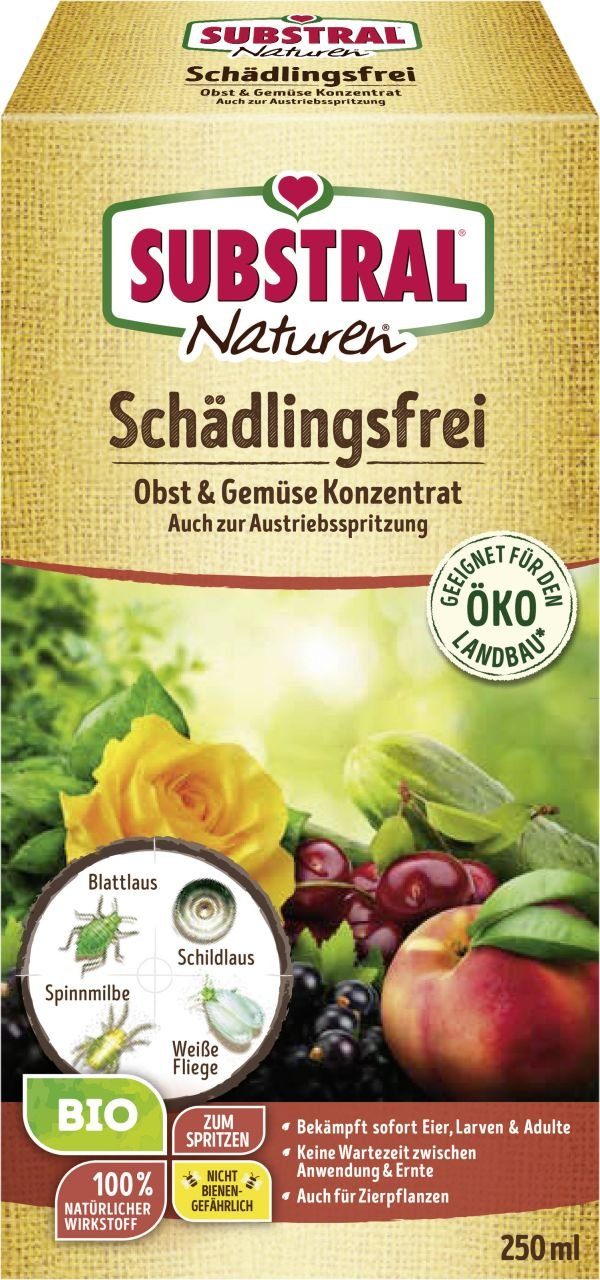 Substral Insektenvernichtungsmittel Naturen Bio Schädlingsfrei Obst & Gemüse 250 ml, 0.25 l
