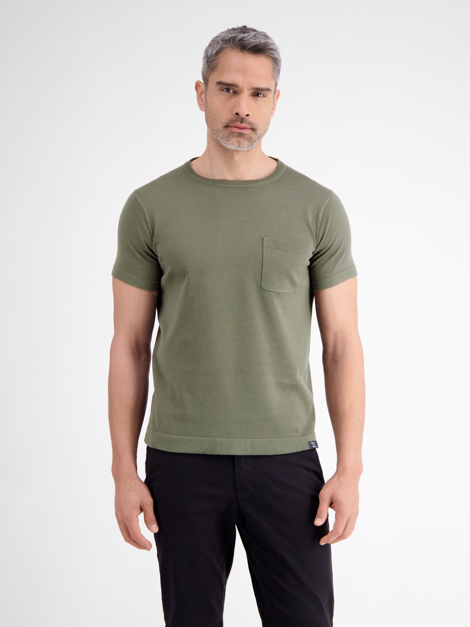 LERROS Kurzarmshirt in Feinstrick
