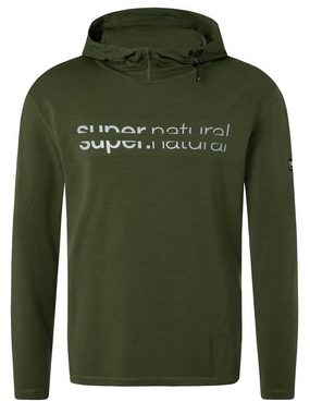 SUPER.NATURAL Hoodie Merino Hoodie M ALPINE ACTIVE HOODIE funktioneller Merino-Materialmix