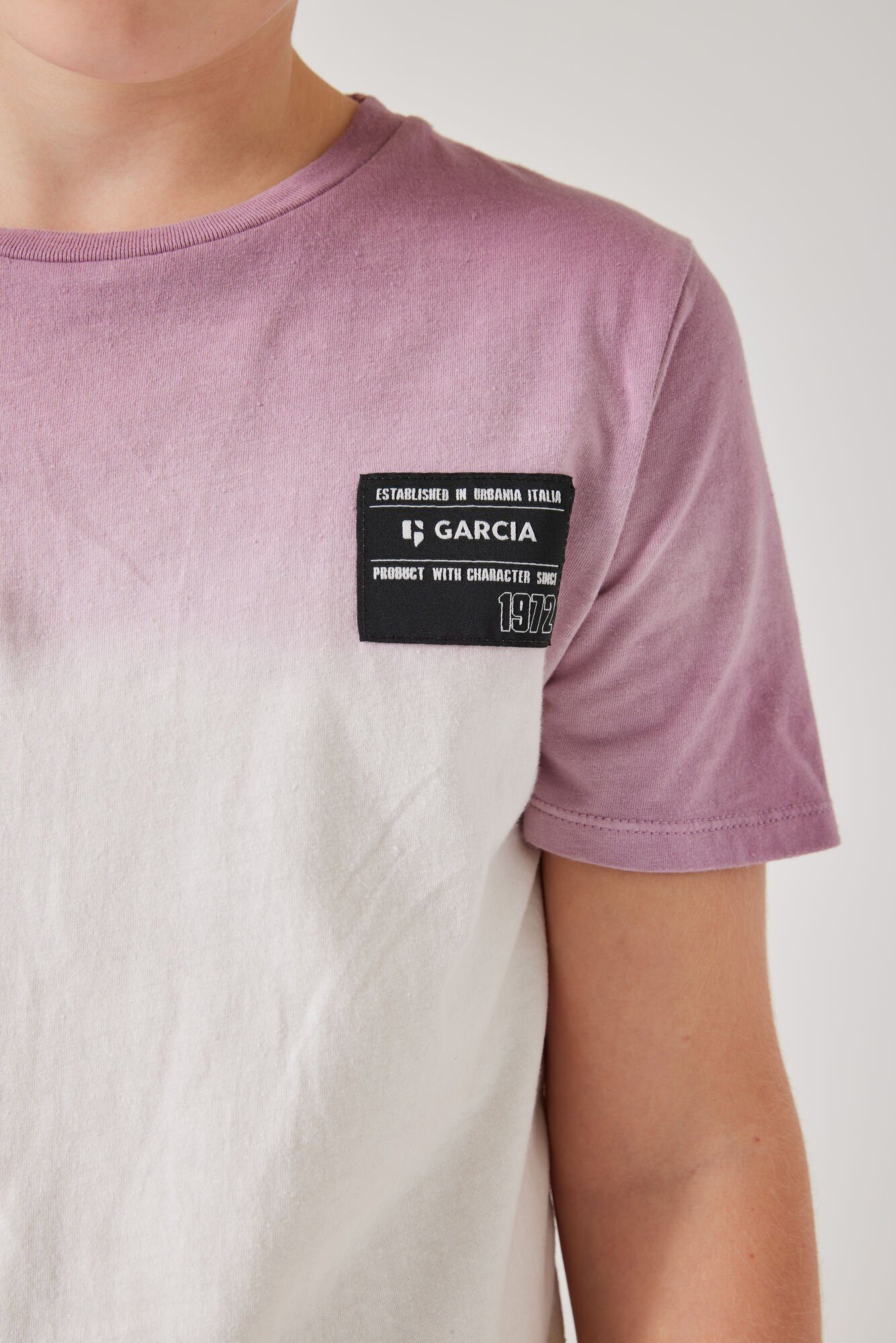 Garcia T-Shirt mit Farbverlauf off white
