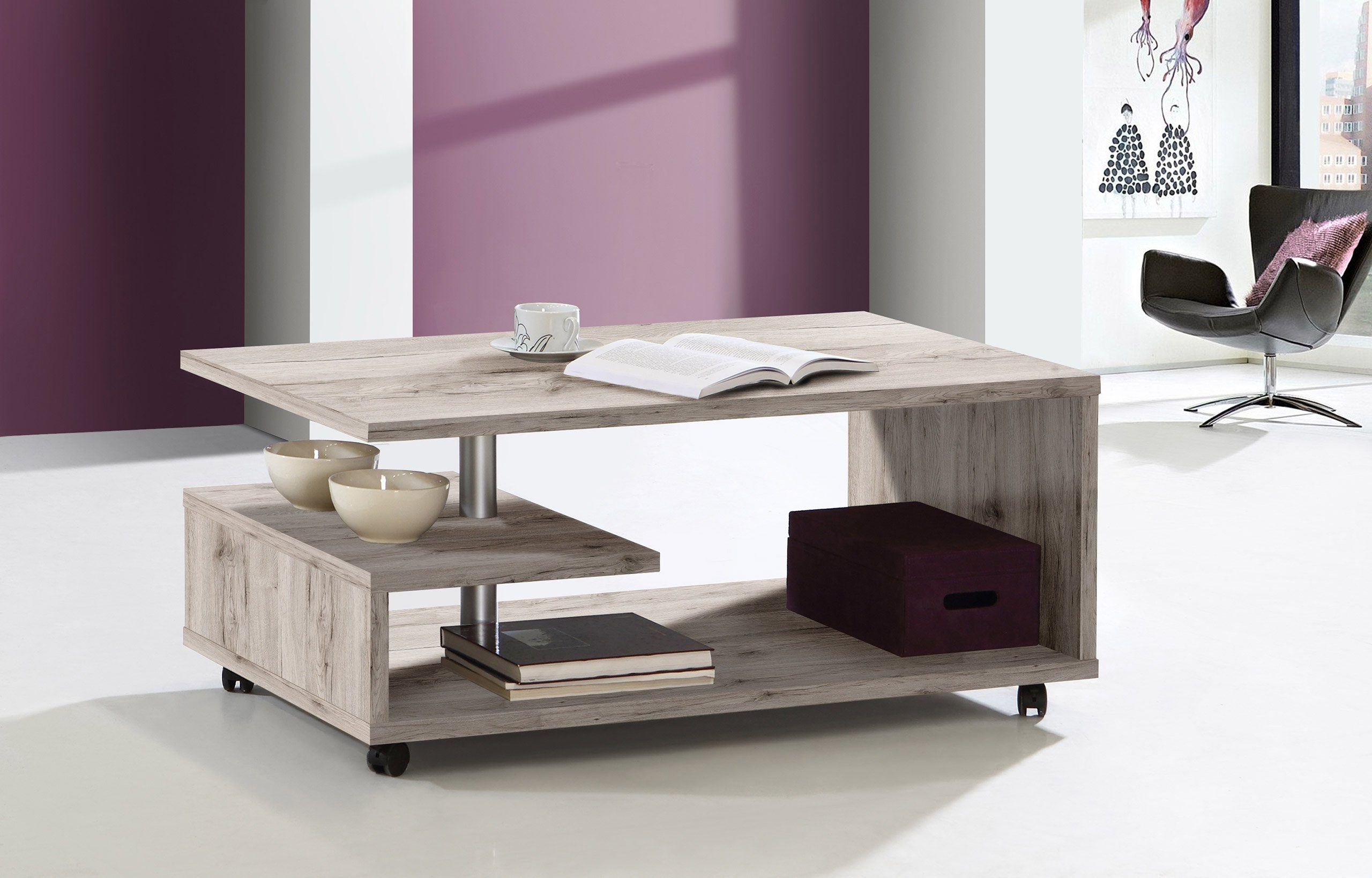 Newroom Couchtisch Brisa, Couchtisch Sandeiche Modern günstig online kaufen