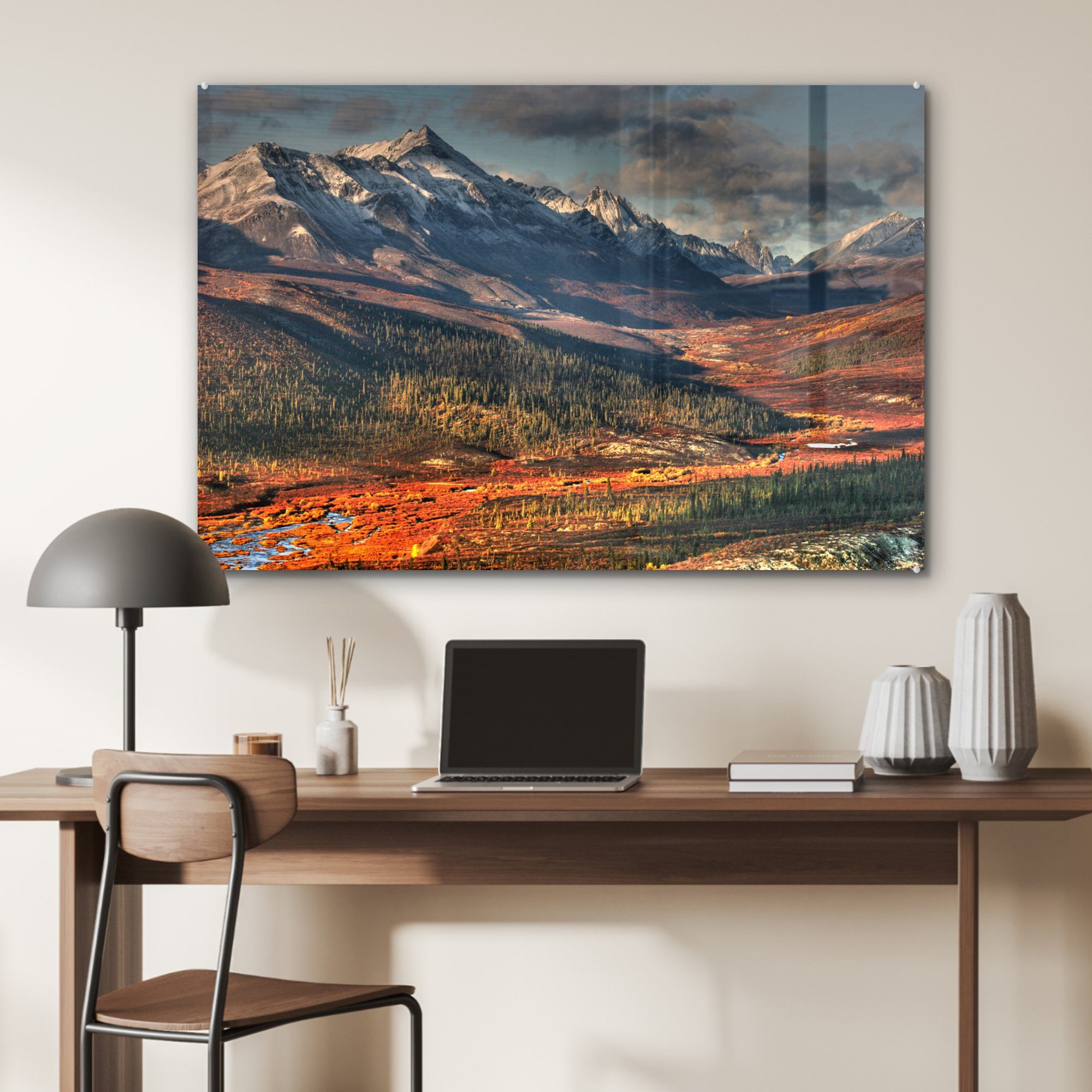 Natur - (1 Kanada, & St), Acrylglasbilder Acrylglasbild Schlafzimmer - Wohnzimmer MuchoWow Berge