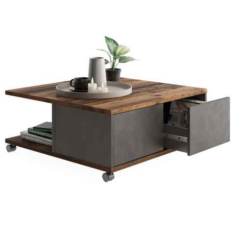 FMD Couchtisch Mobiler Couchtisch Antik-Stil (1-St)