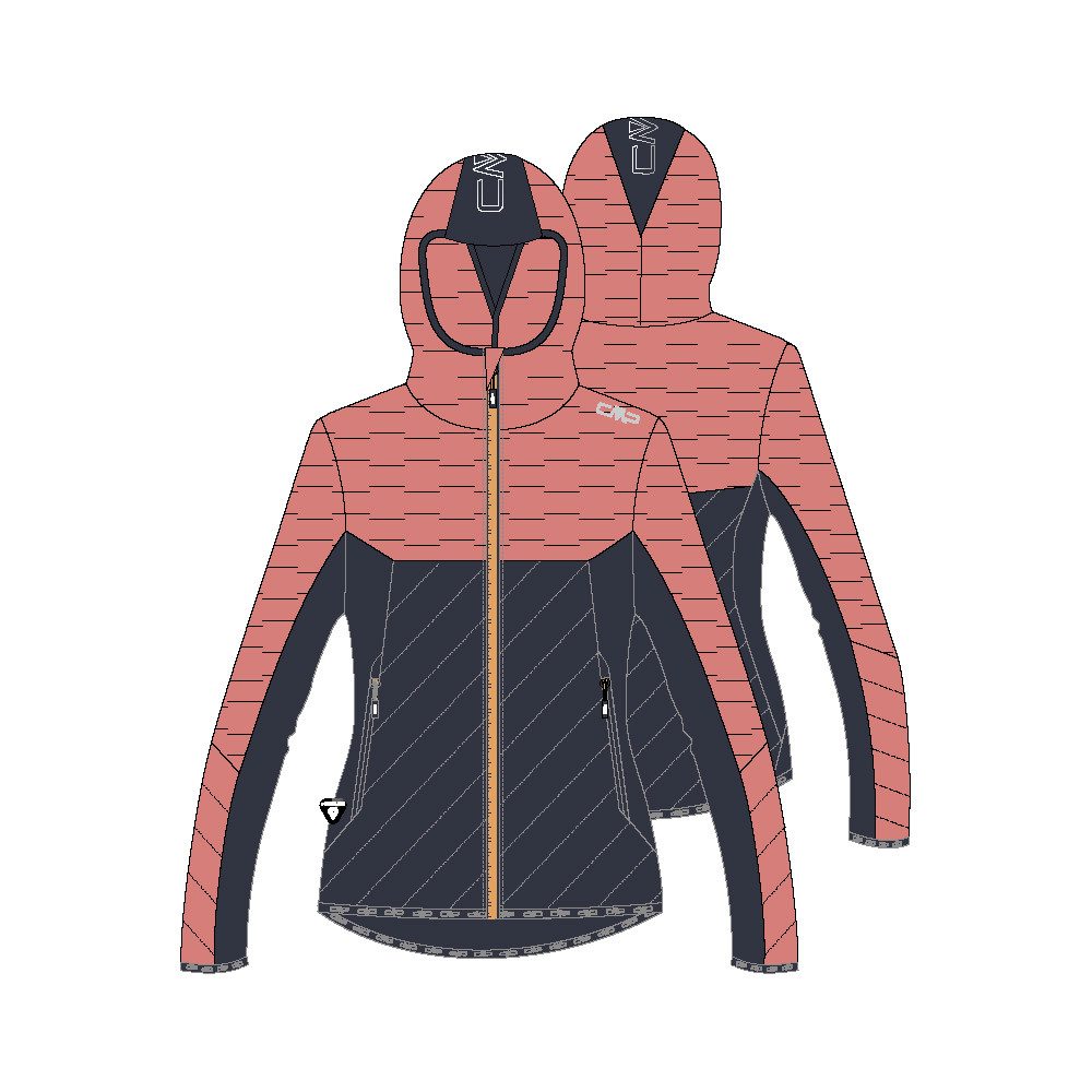 CMP Outdoorjacke CMP Damen Steppjacke Woman Jacket Hybrid Fix Hood 33Z2546 günstig online kaufen