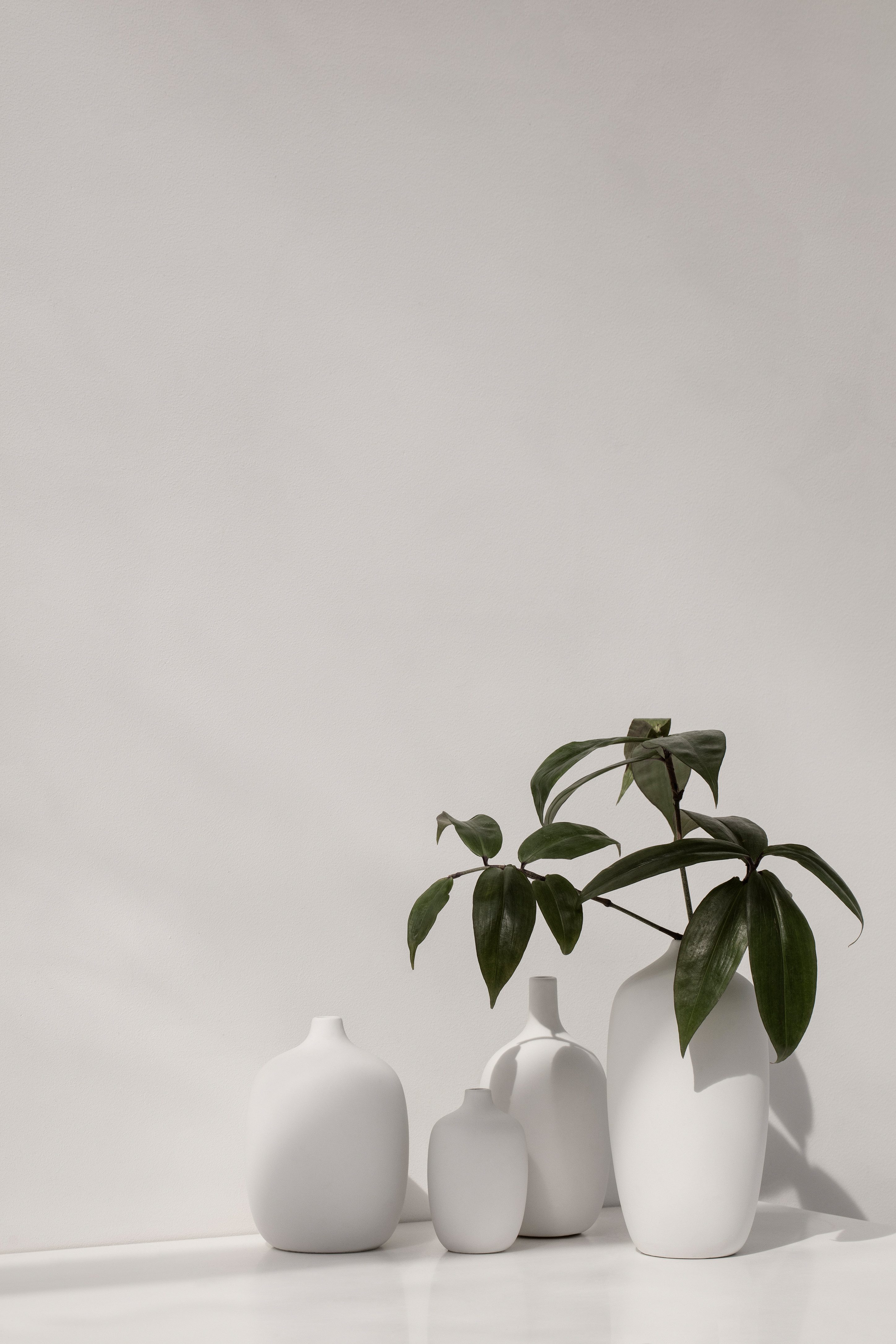 blomus Dekovase 3er Set -CEOLA- Blumenvase, Dekoration für Blumen: Modernes Design (3 St), 3er Set, Keramikgut, Japanisches Design