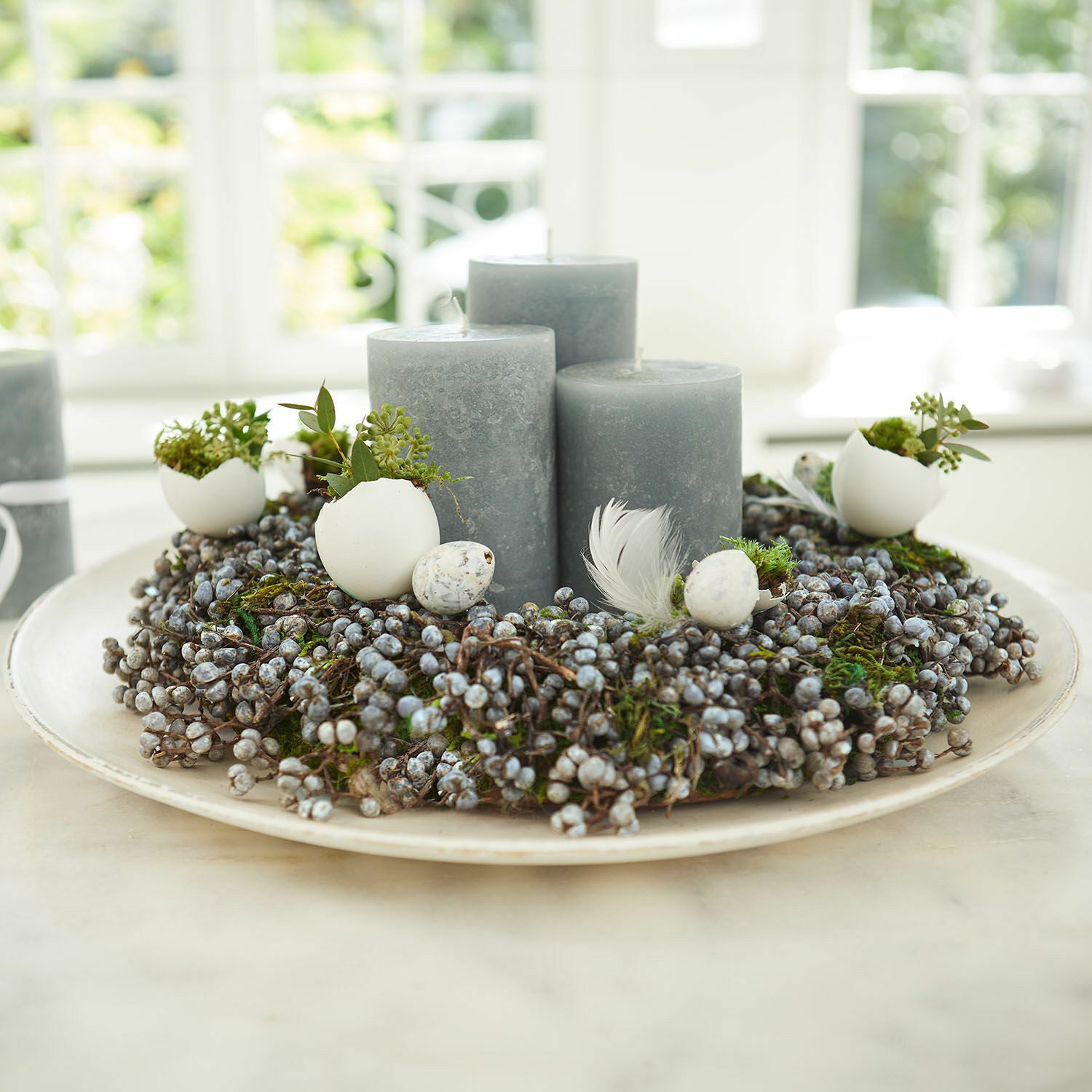 Mirabeau Dekokranz Kranz Elly blau/grün