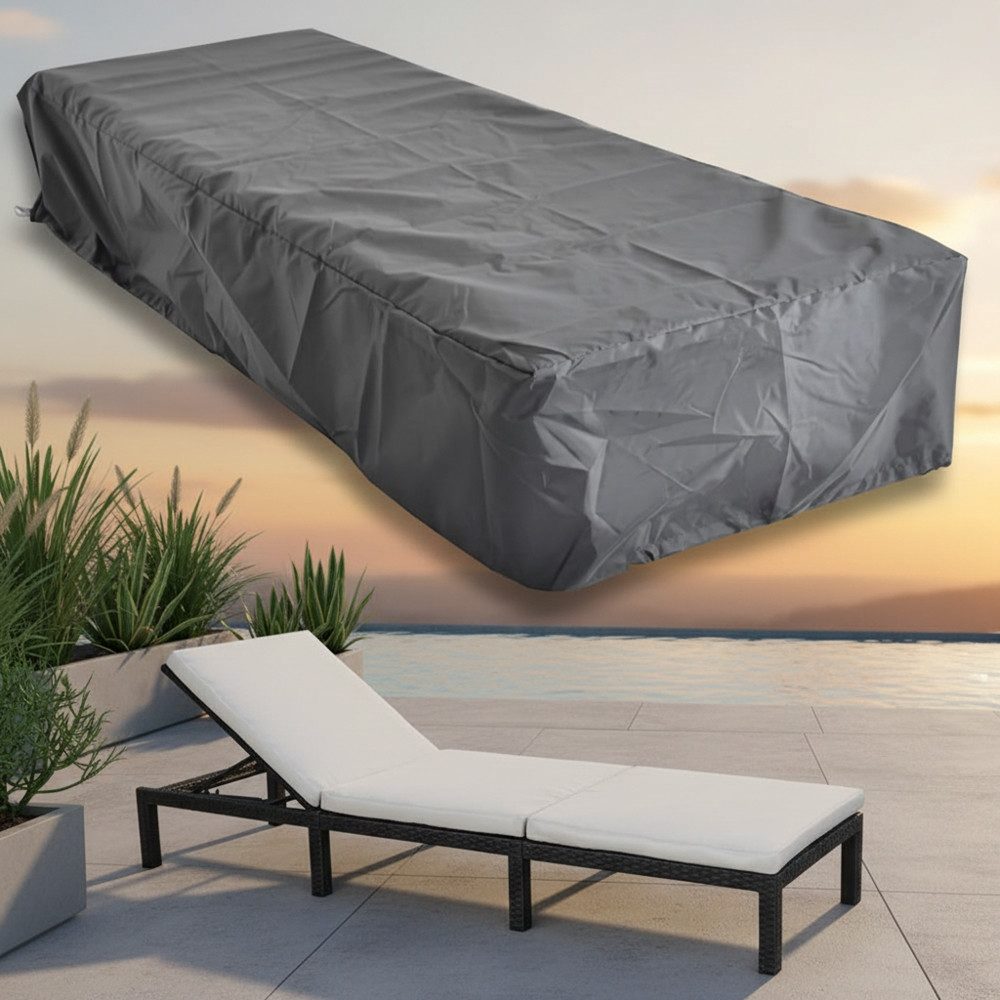 Mucola Gartenmöbel-Schutzhülle Schutzhülle Gartenmöbel Abdeckplane Schutzplane 210x67x30 CM (Stück), Kordelverschluss