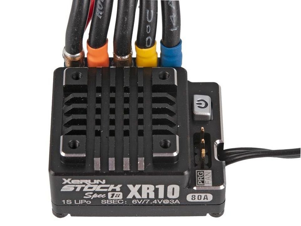 Hobbywing Xerun XR10 Stock Brushless Regler 80A 1S LiPo, BEC 3A 1:12 RC-Fernsteuerung