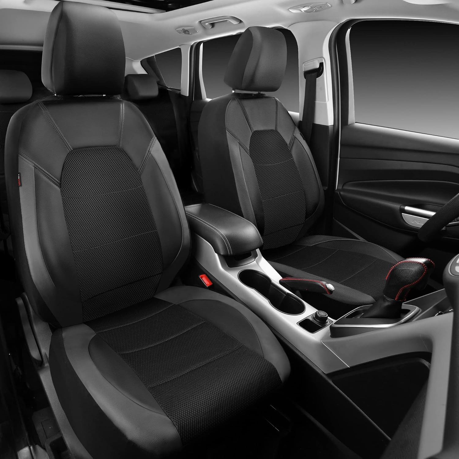 GarveeMore Autositzbezug Universal 9 Stück Autositzbedeckungen Vollständiges Set 5-Sitz