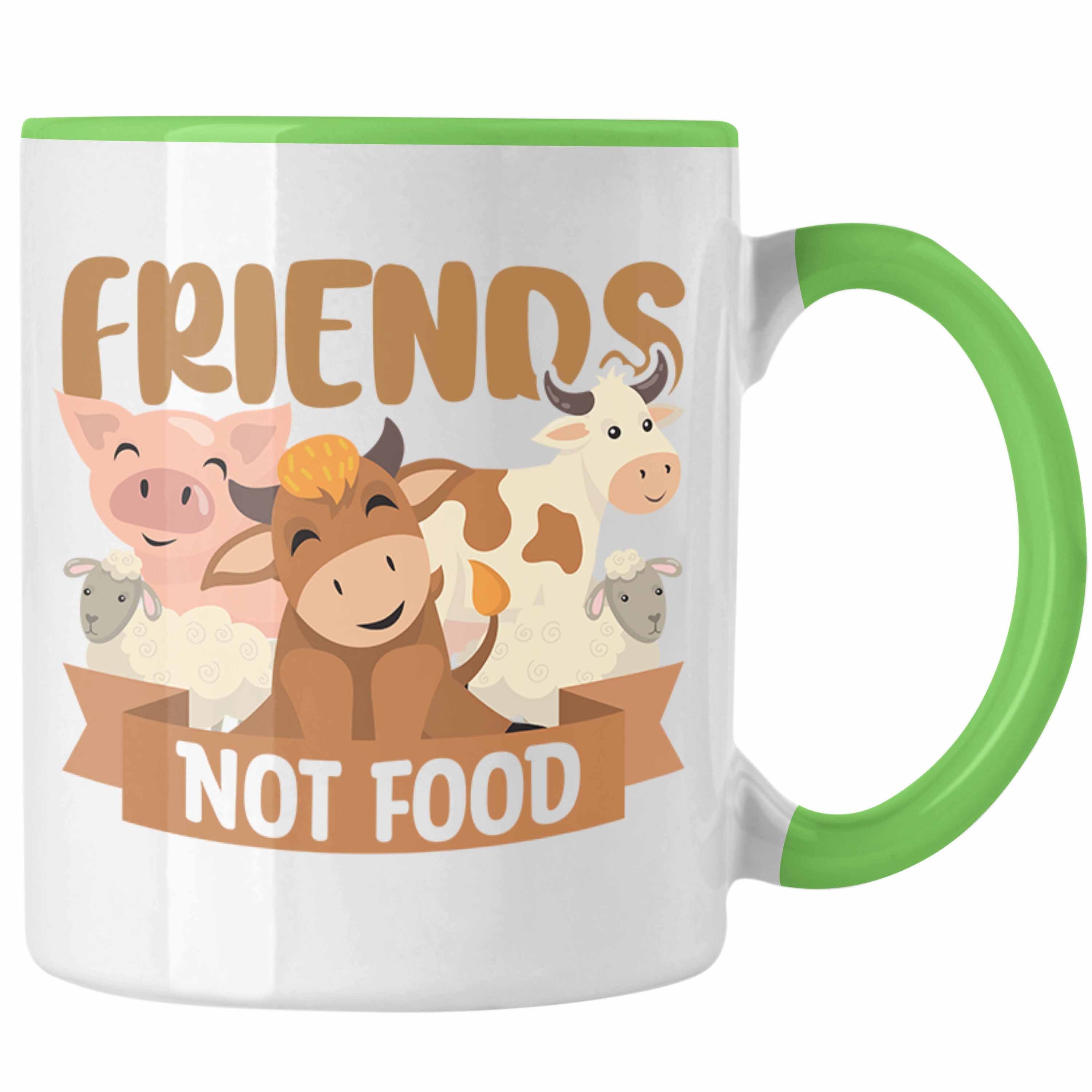 ᐅ Trendation Tasse Trendation Veganer Tasse Geschenk Friends Not Food