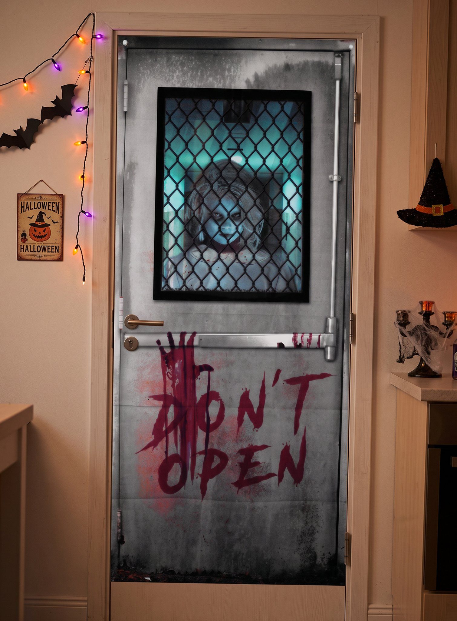Metamorph Dekoobjekt Don't Open Fensterdeko - Horror Halloween deko, Horror Halloween deko – Bild 3 von 3