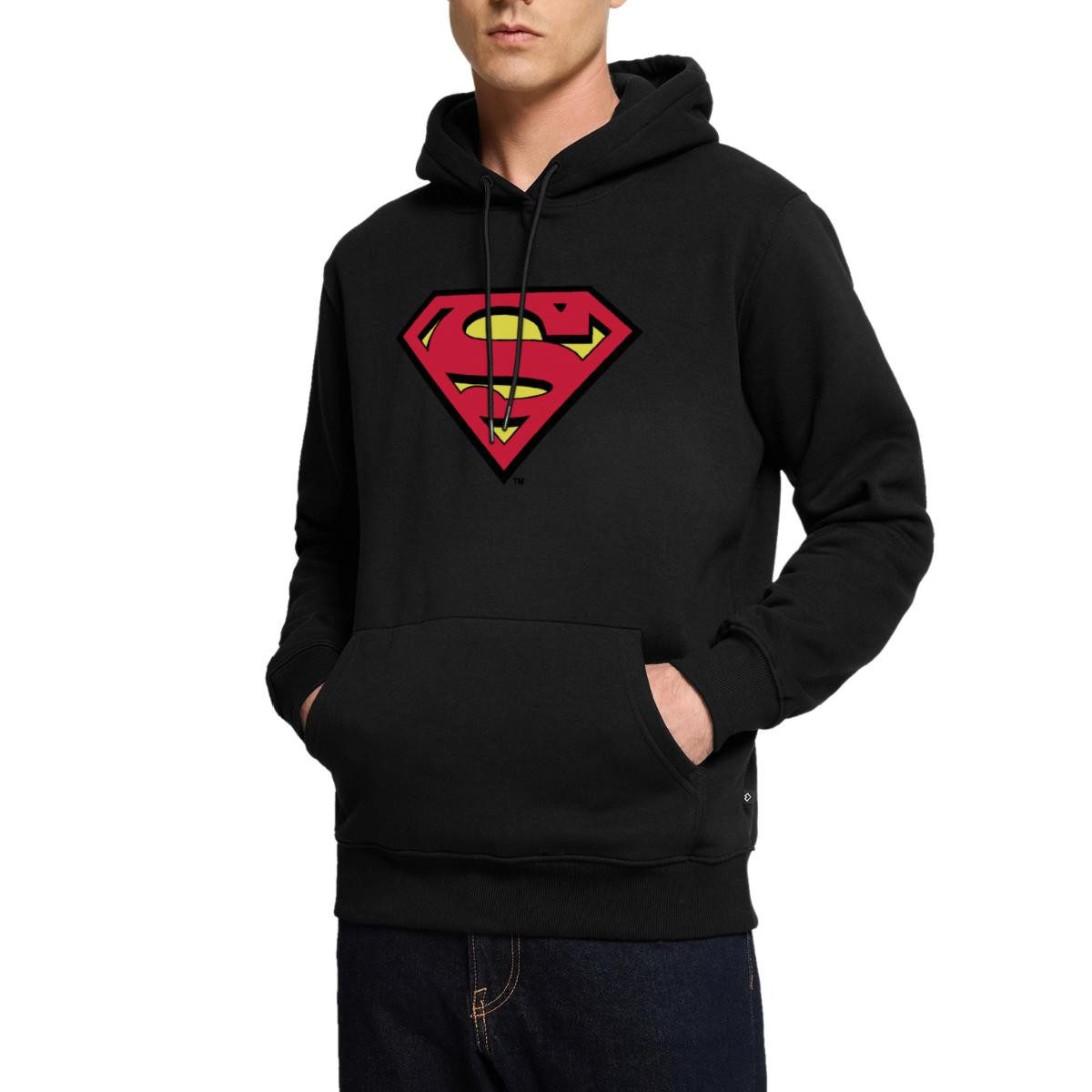 Spreadshirt Hoodie DC Comics Superman Logo Original Karneval Herren Premium Hoodie (1-tlg)